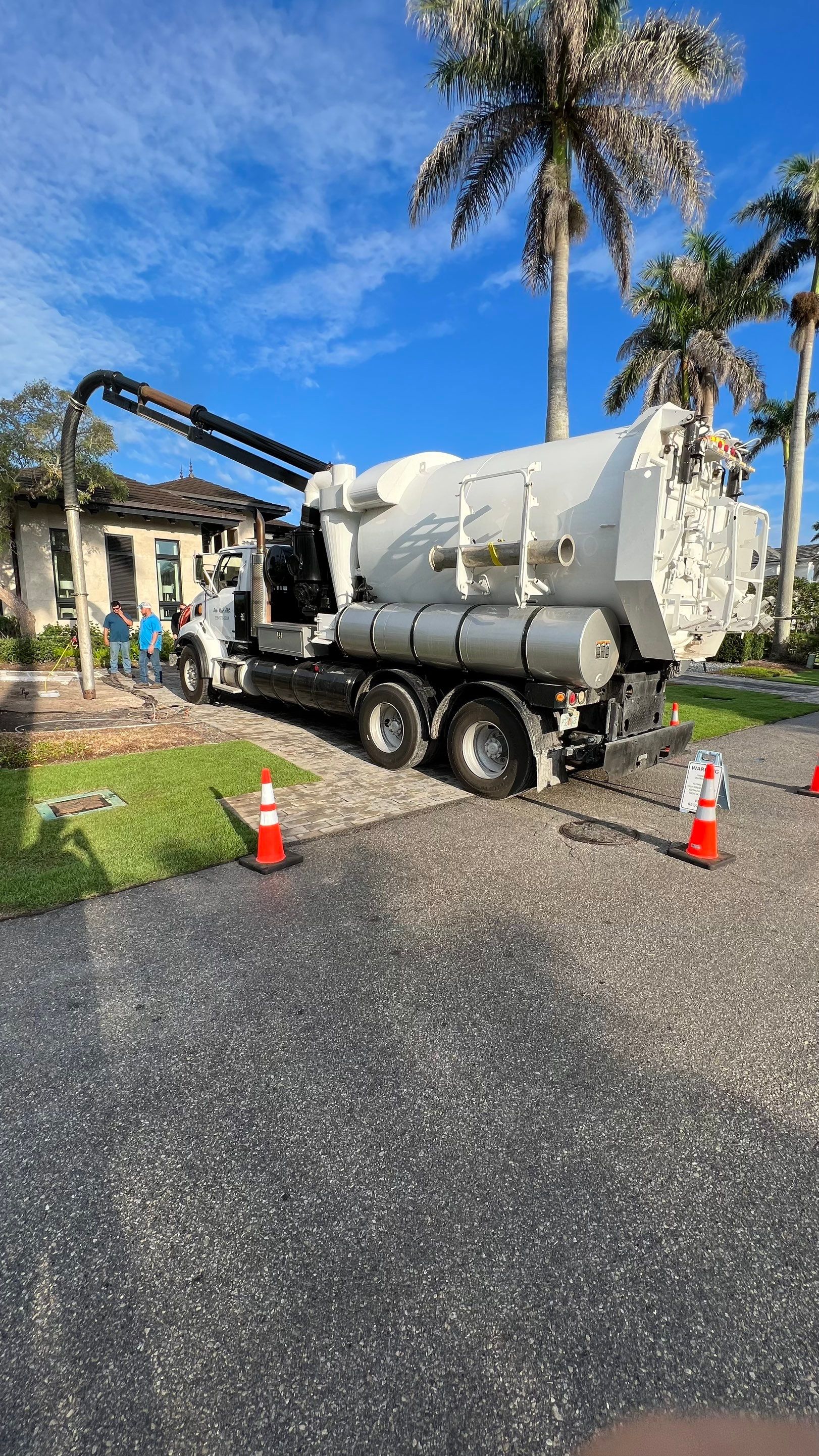 Residential Propane Tank Hydro Excavating by APS Power & Water
