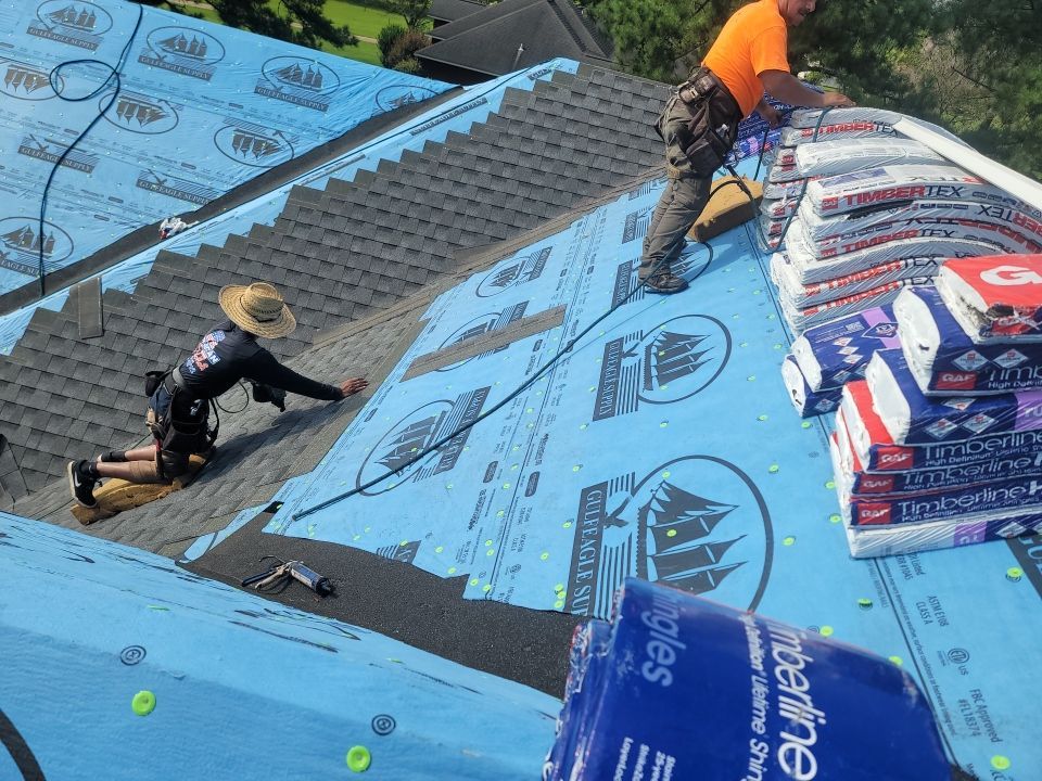 Residential Roofing Installation using Roof Replacement by American Roofing & Construction LLC