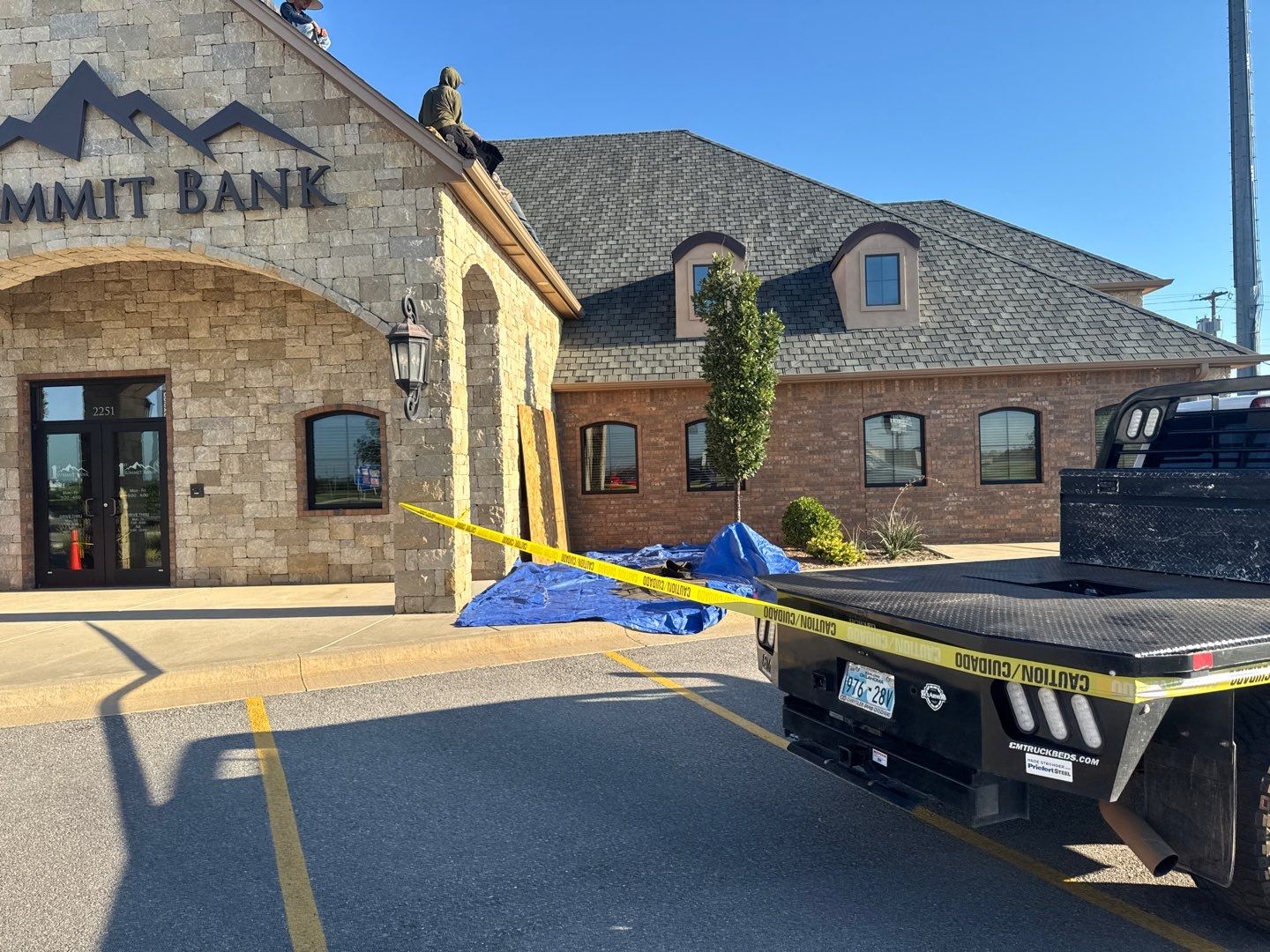 Bank Reroof by Castillo Roofing
