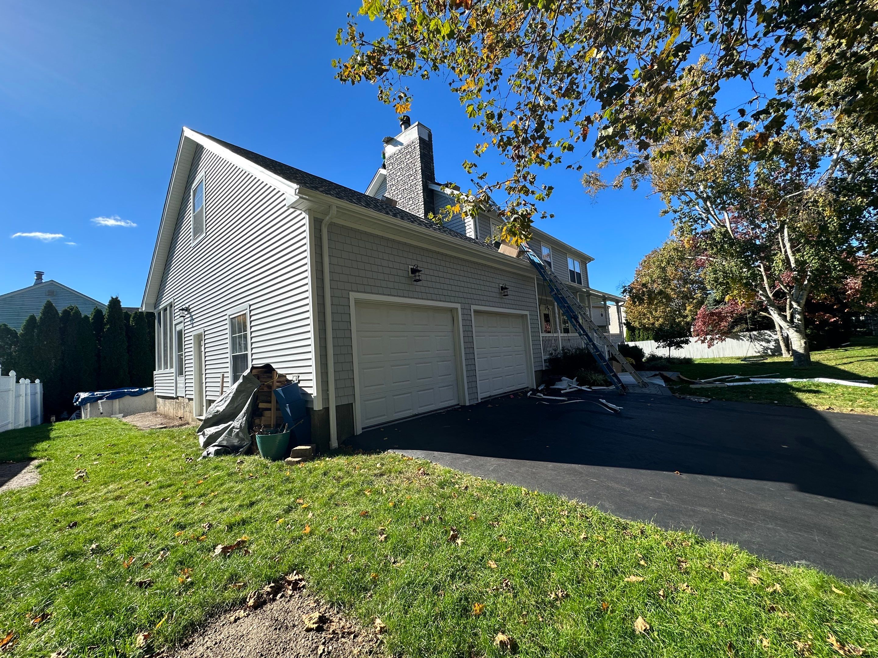 Siding Installation using Certainteed Cedar Impressions Sterling Gray by A Plus Exterior