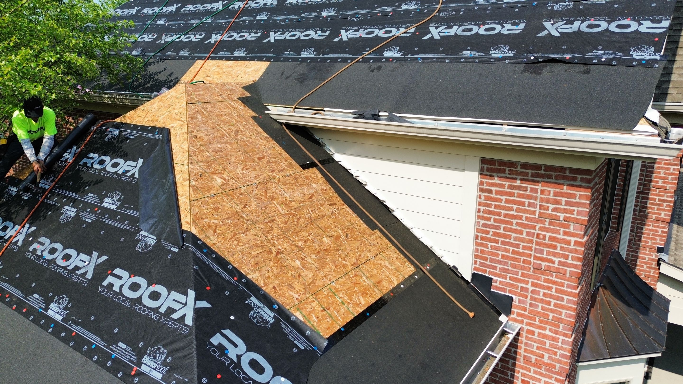 Residential Roofing Installation using Duration Series Shingles - Colonial Slate by RoofX 
