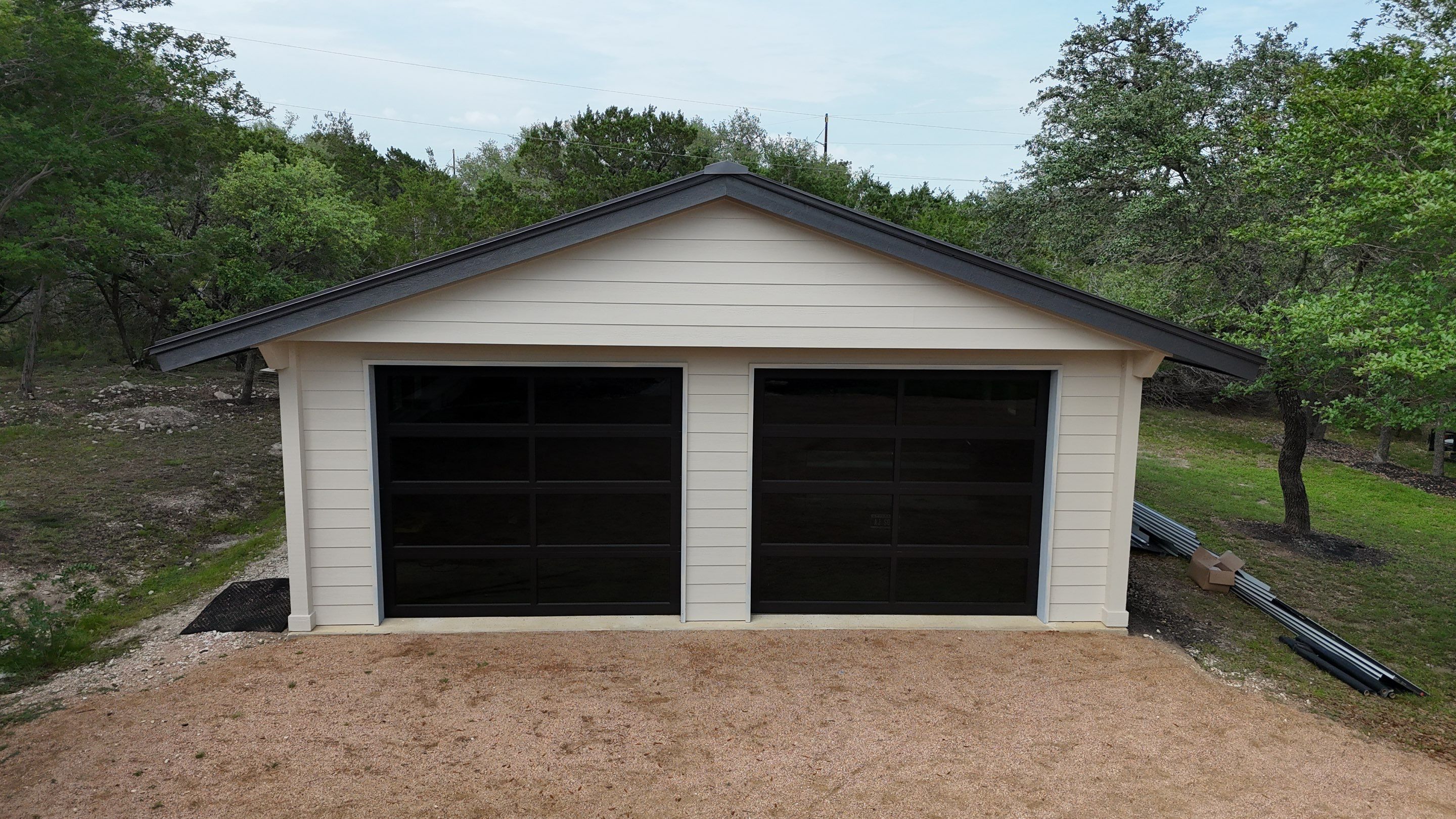 Dark Bronze Fully Striated panel by Wimberley Roofing