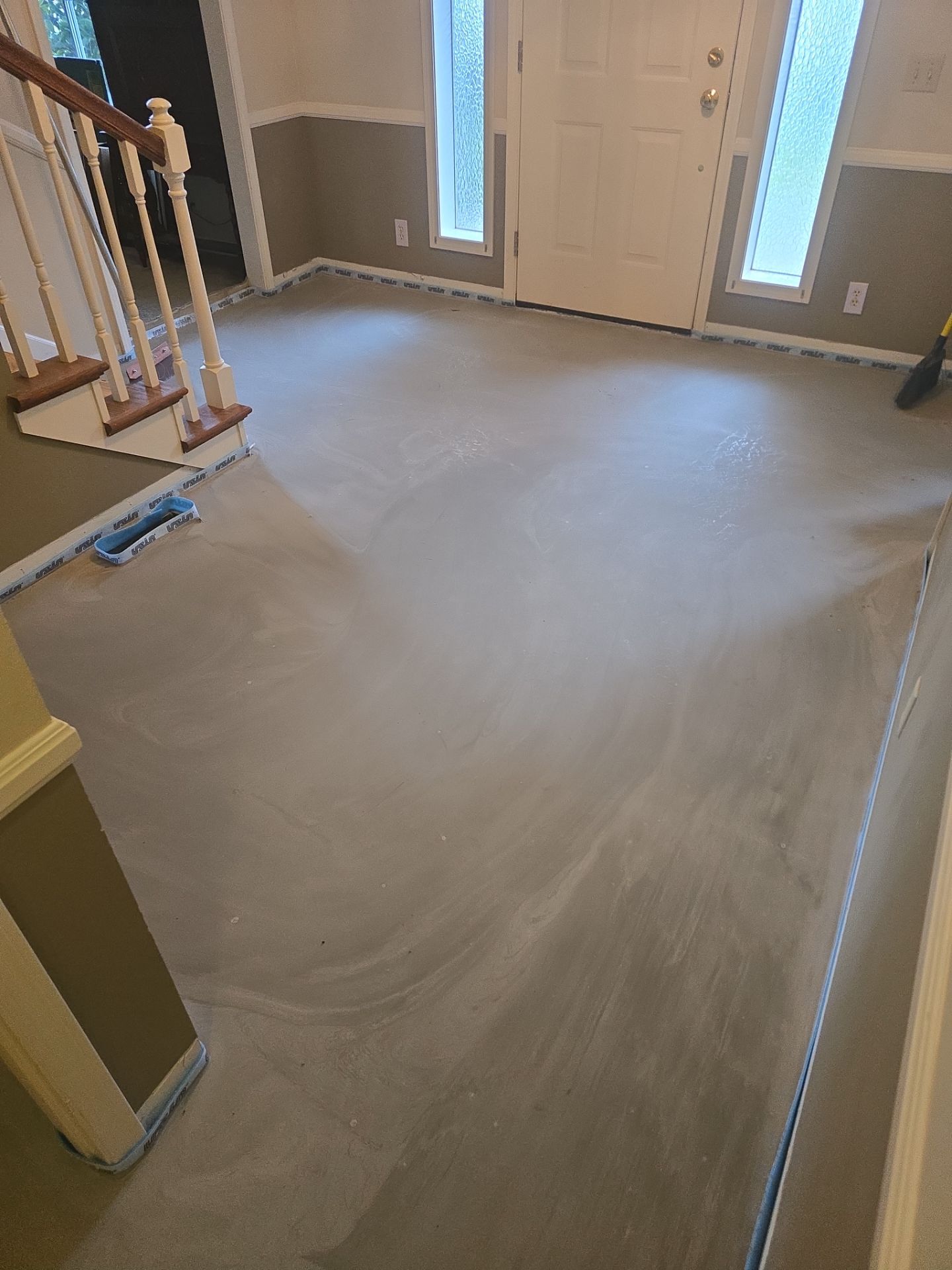 Engineered Wood Flooring Installation and Staircase Upgrade in Brookings by KMD Surfaces INC.