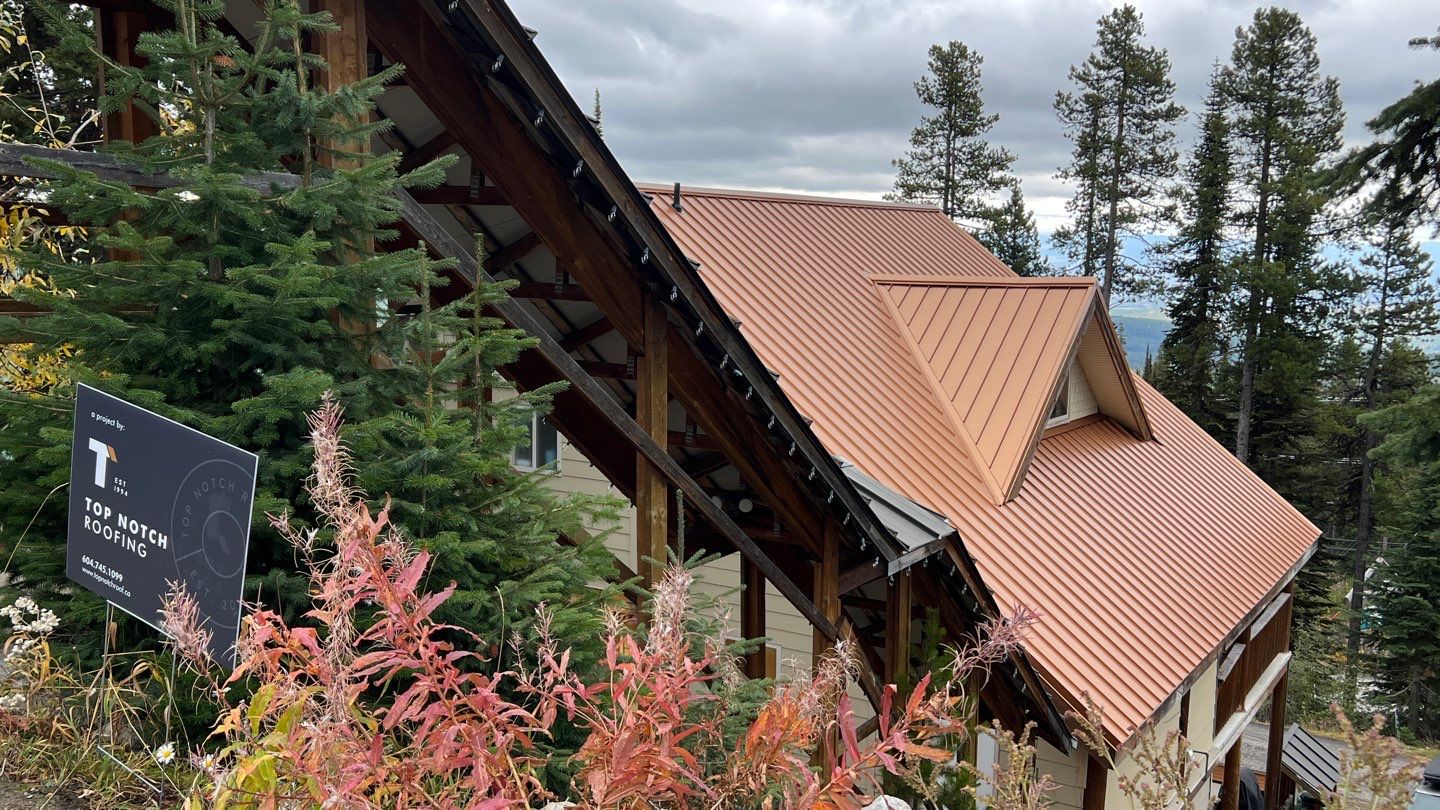 Residential Roofing Installation using 12" Prolok metal  by Top Notch Roofing Inc