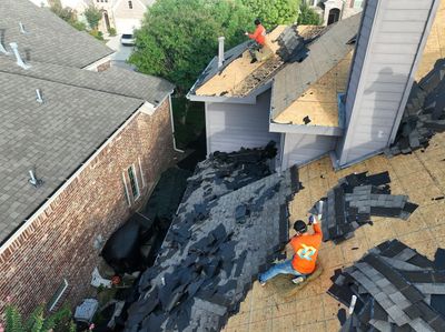 Residential Roofing Installation using Malarkey Vista Weathered Wood Plus