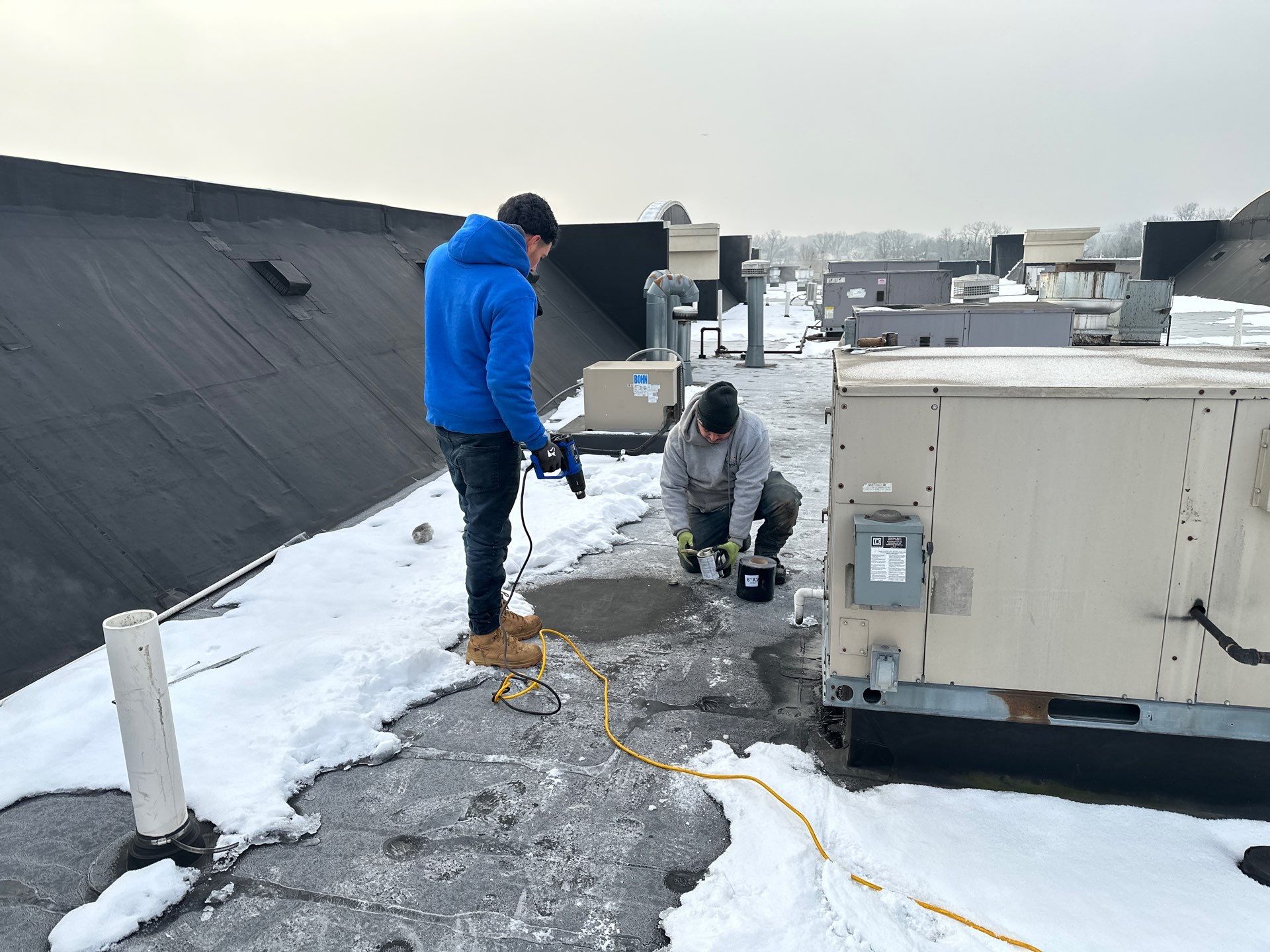 Commercial Roof Repair in Newburgh NY by roberts roofing