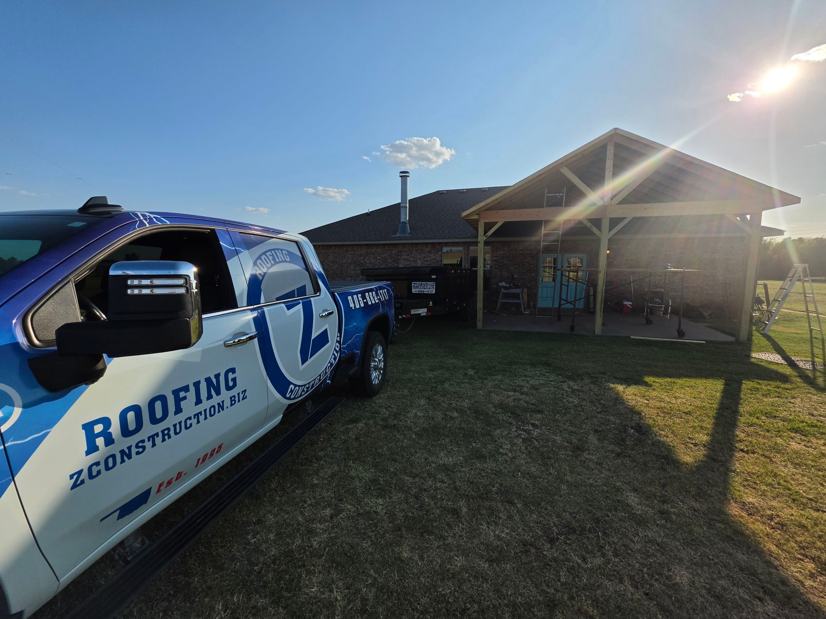 Residential Shingle Roof Replacement and Workshop Roofing in El Reno by Z Construction & Roofing, LLC