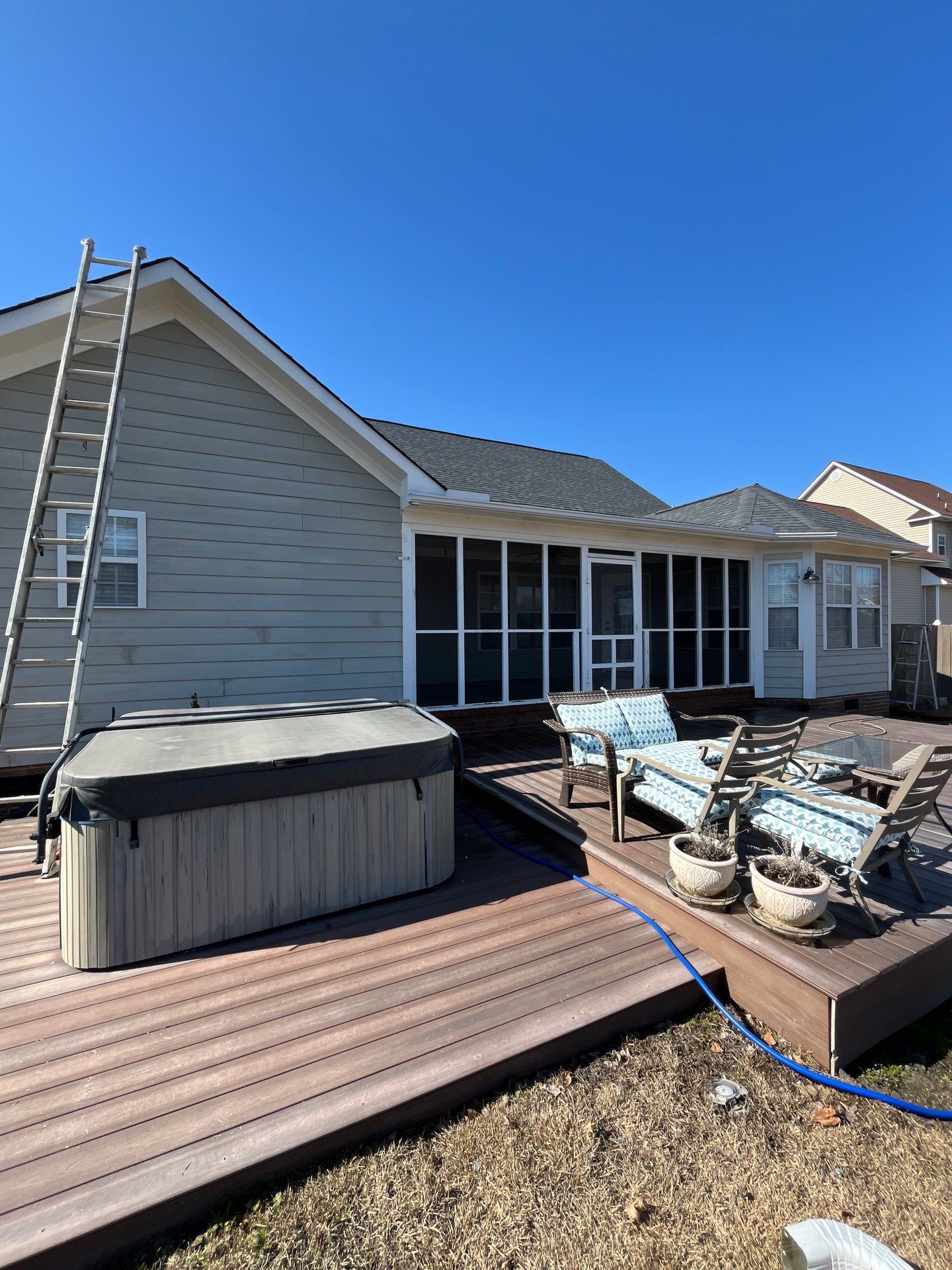 New windows and Exterior Paint by Karcher Roofing & Construction
