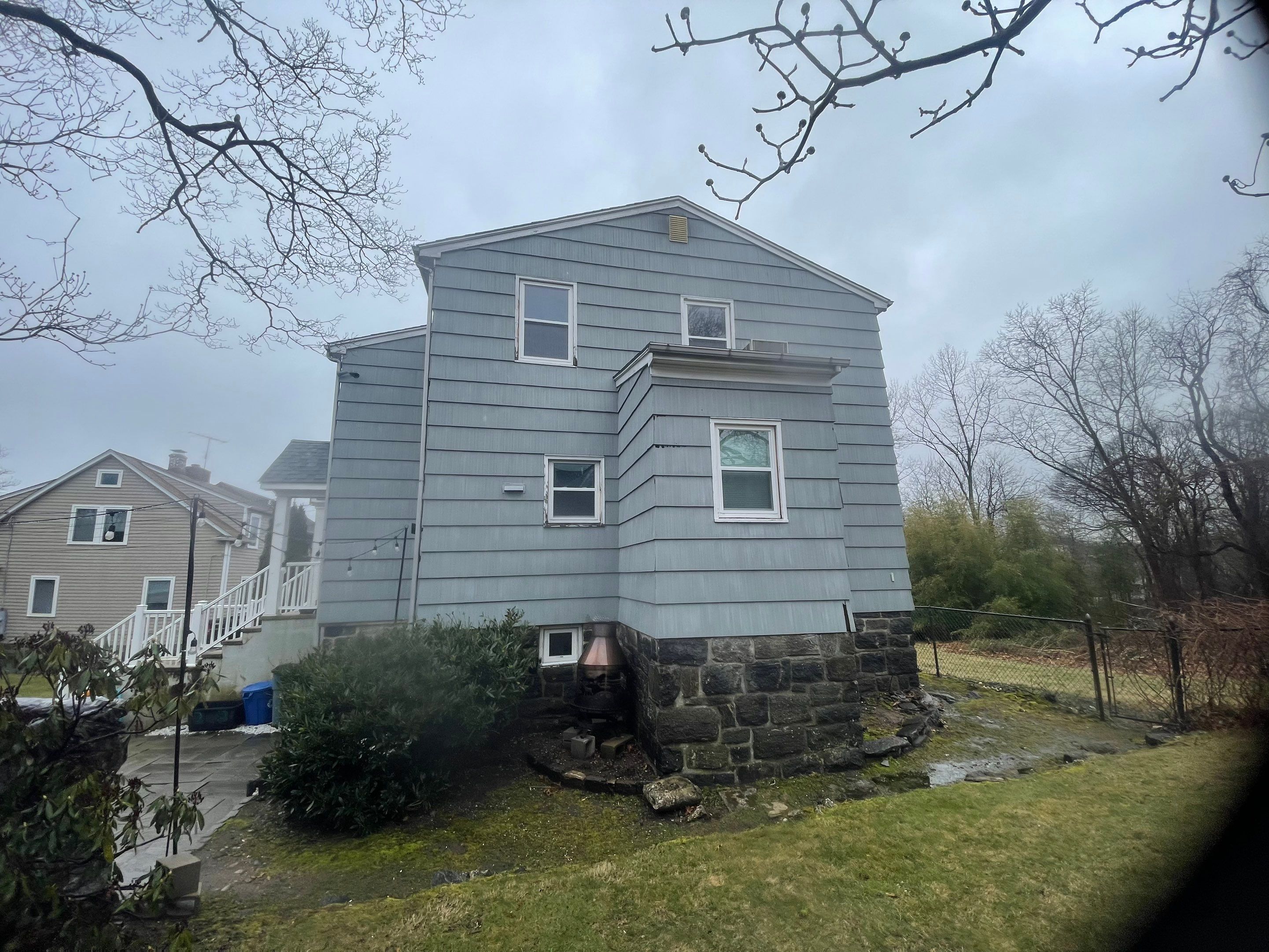 Siding Installation using Certainteed Cedar Impressions Straight Edge Perfection Shingles - D7 - Sterling Gray by A Plus Exterior