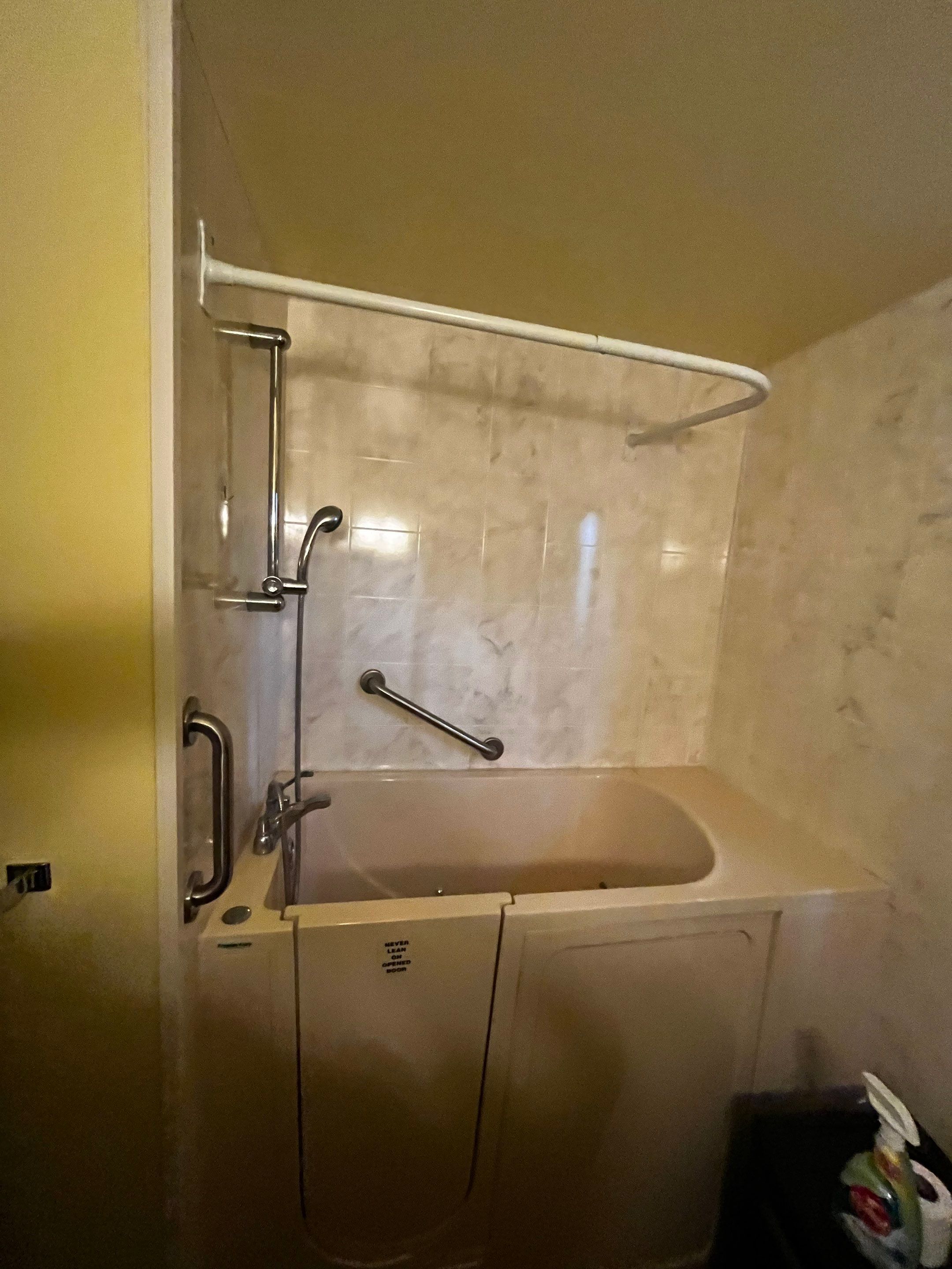 Walk-In Tub to Shower Installation  by Yankee Home Improvement