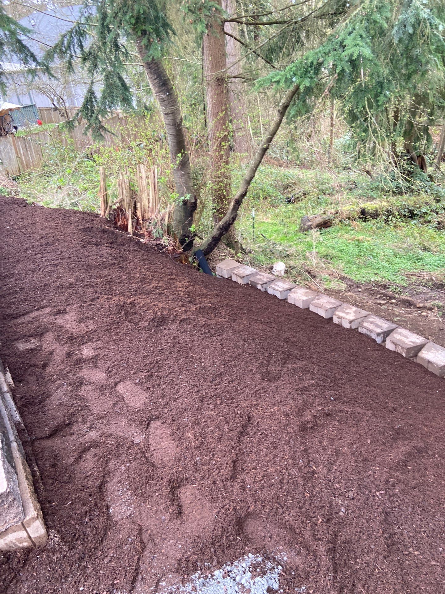 Retaining Wall and Backyard Renovation | Everett  by Jireh Asphalt & Concrete Inc 