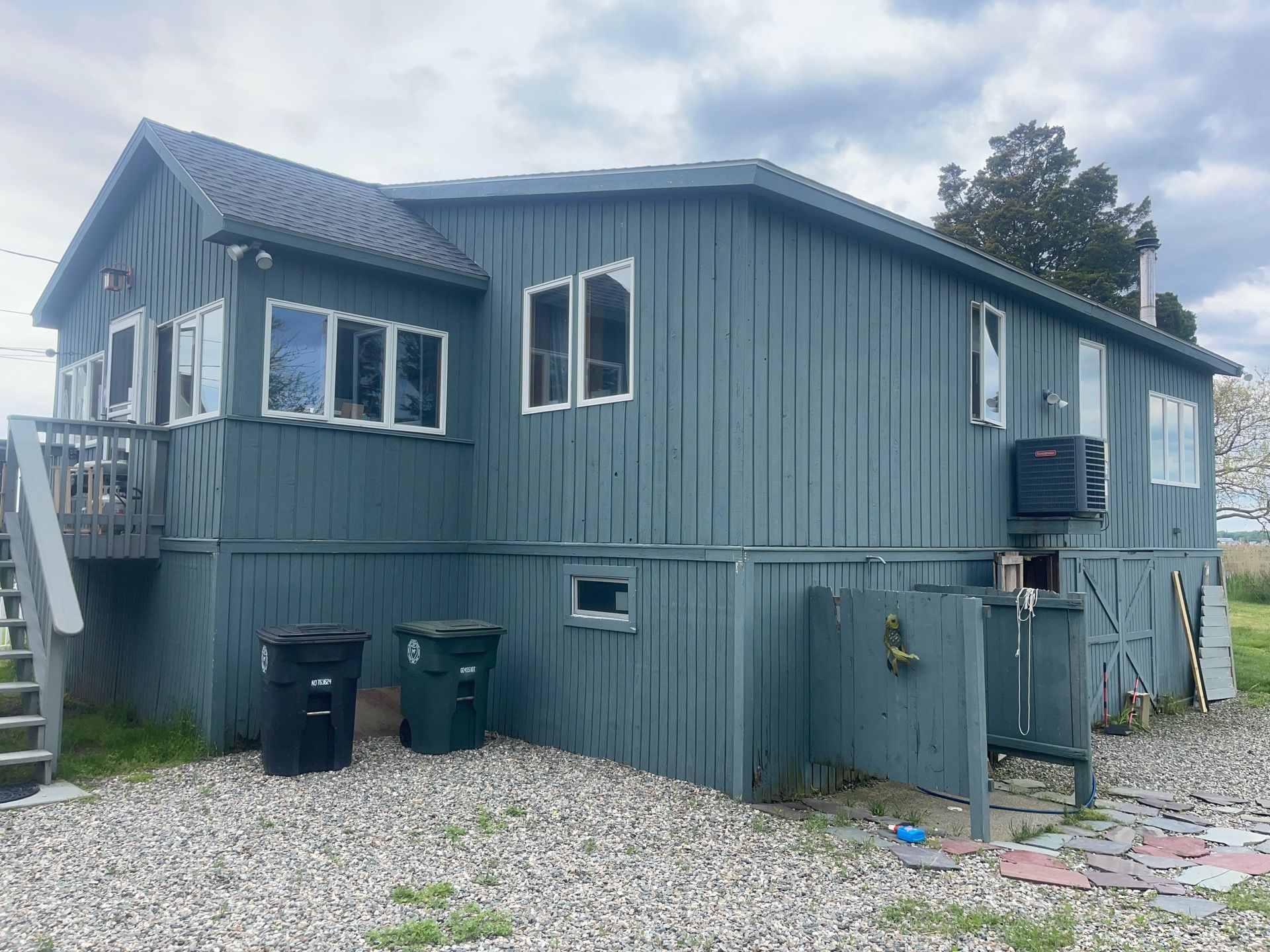 Siding Repair using New wood siding using T1-11 by A Plus Exterior