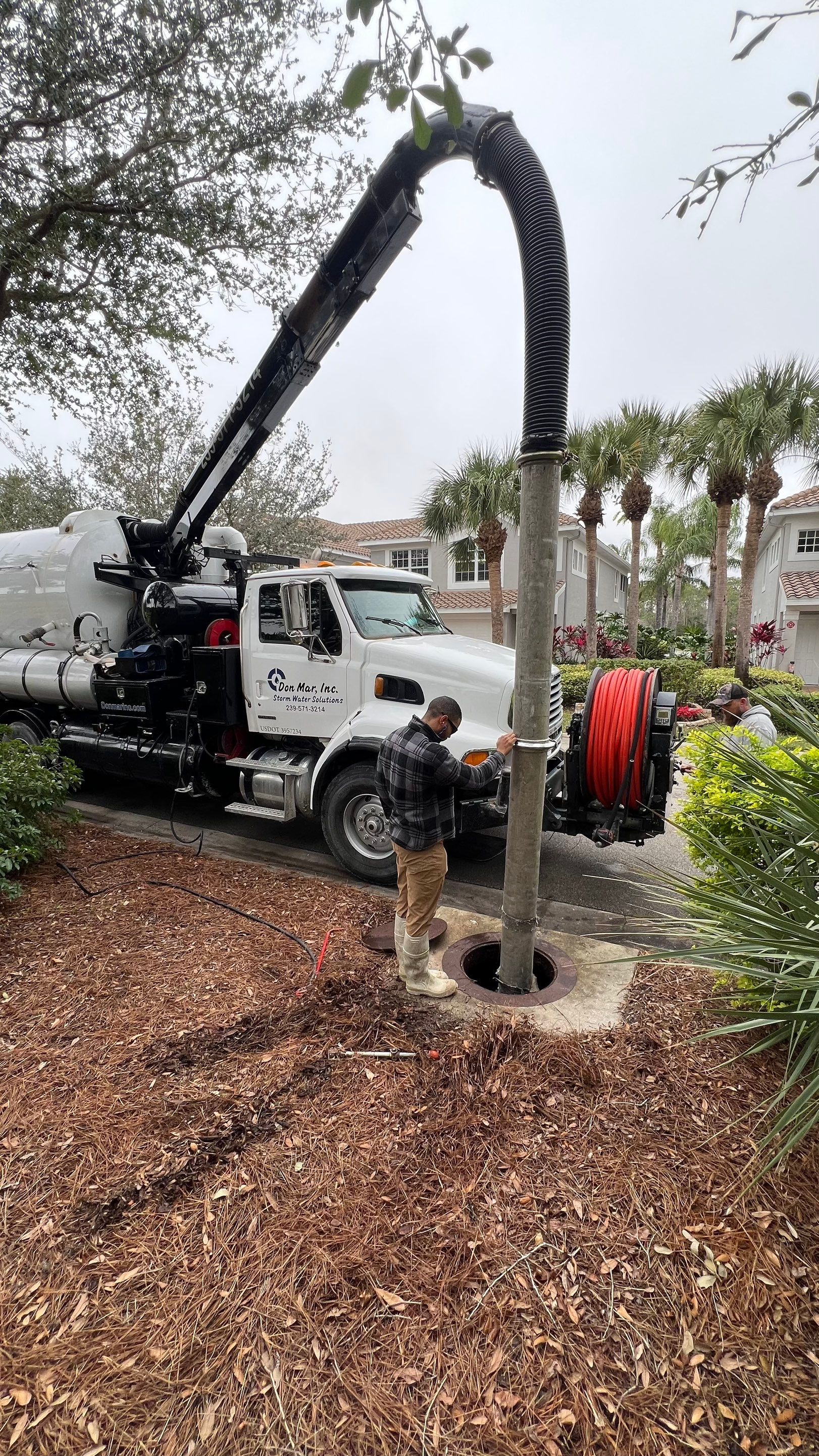Cleaning Two Clogged Catch Basins for a Community by Don Mar, Inc. Storm Water Solutions