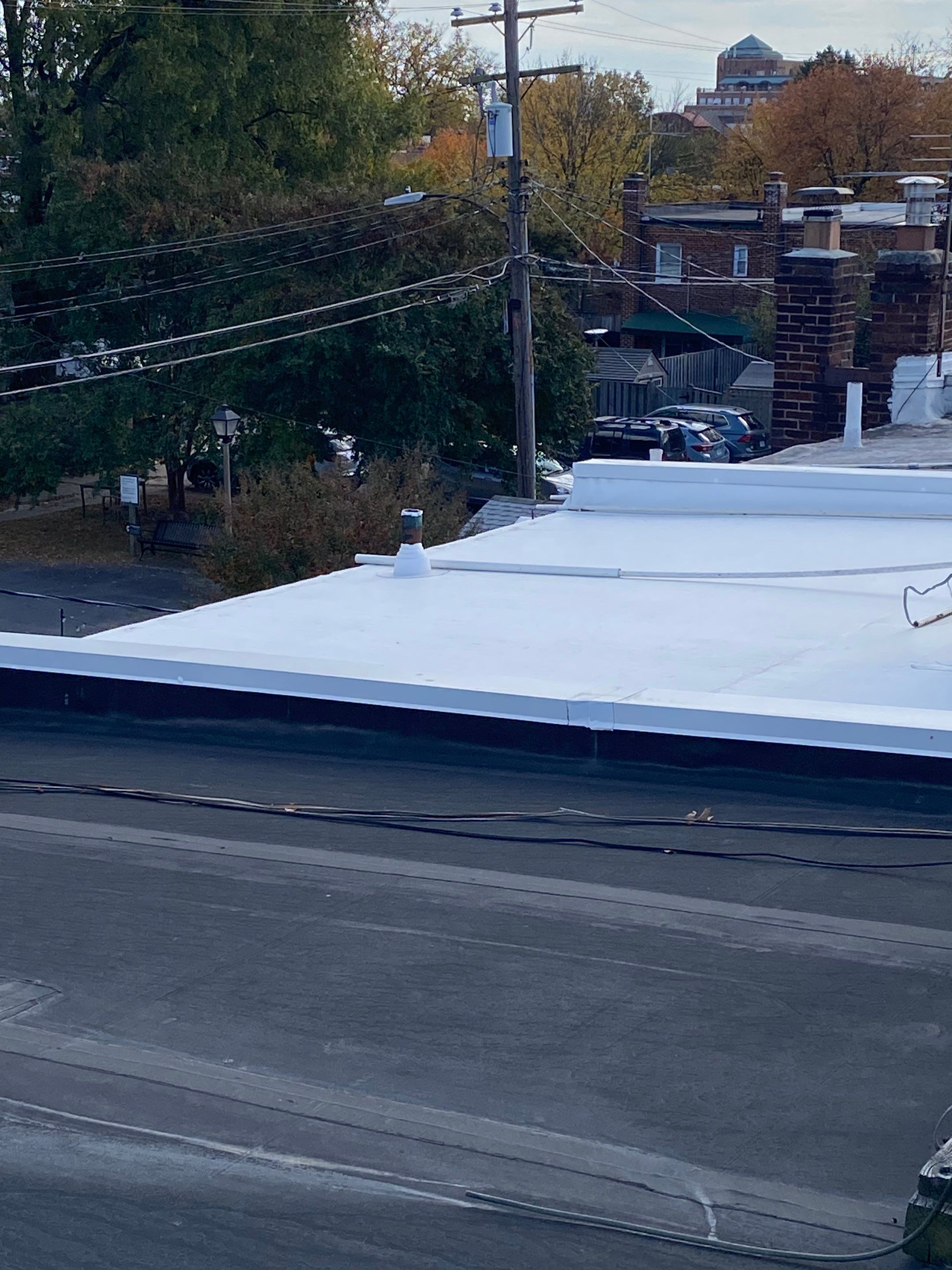 Alexandria: Residential Flat Roof Replacement with Mule Hide TPO Membrane by RM Banning, Inc.