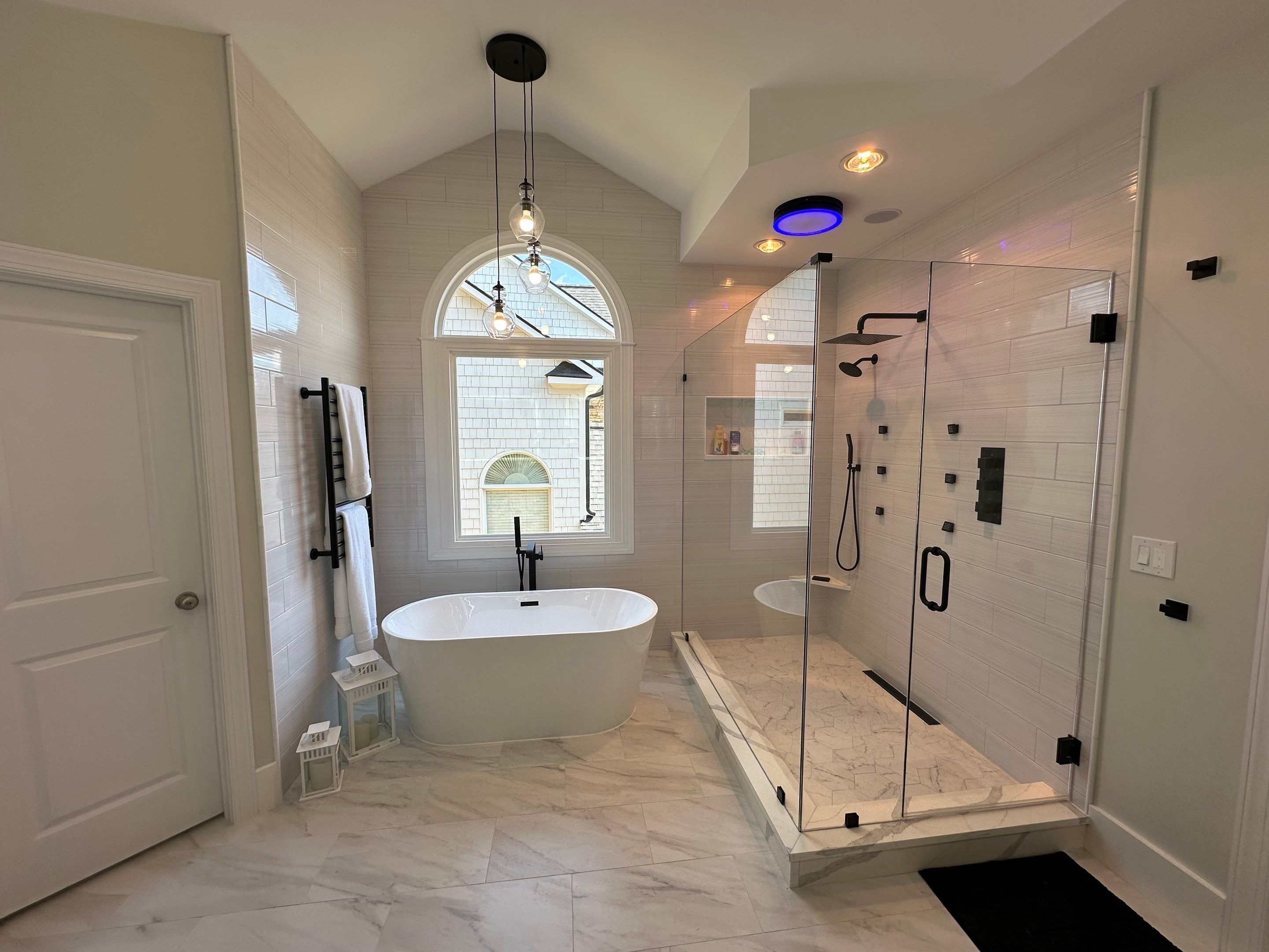 Finished Tiled Bathrooms by Next Step Contracting