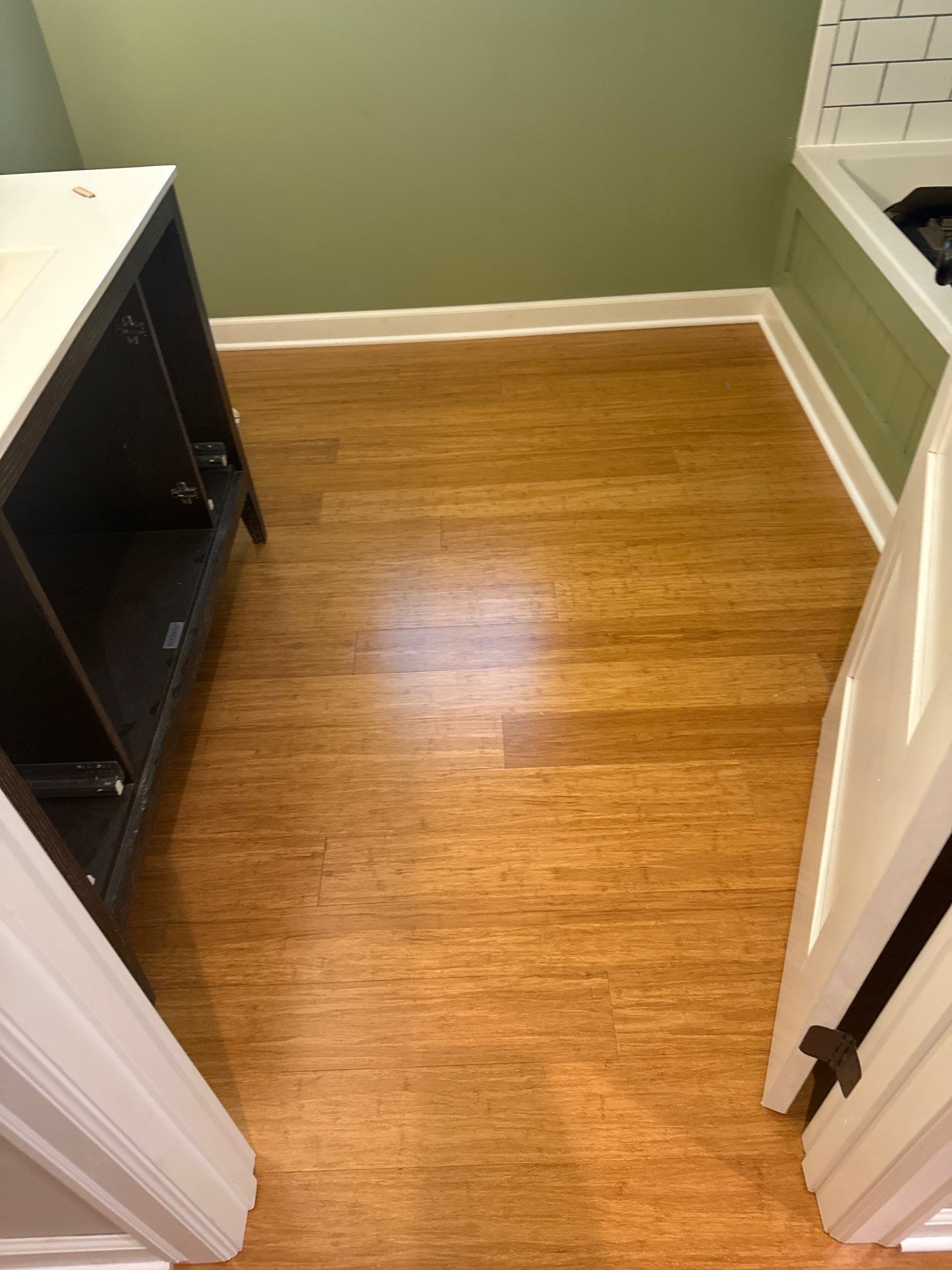 Cali Bamboo Prefinished installation by Ann Arbor Hardwoods