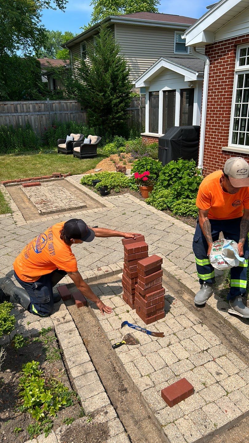 Brick paver clean, sand and seal.  using Surebond SB-1300 by Northern Power Washing LLC.