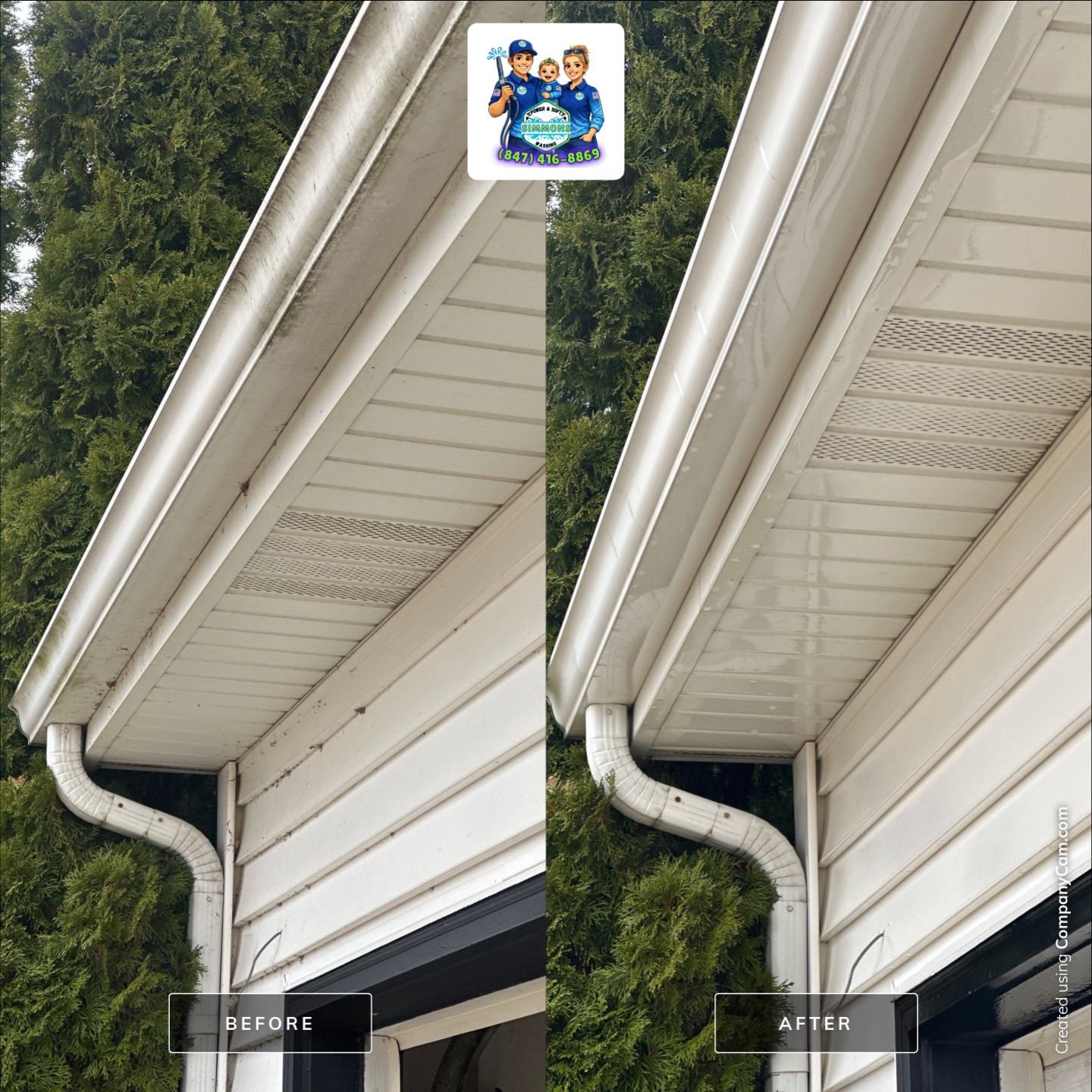 Project in Kenosha by Simmons Power & Soft Washing