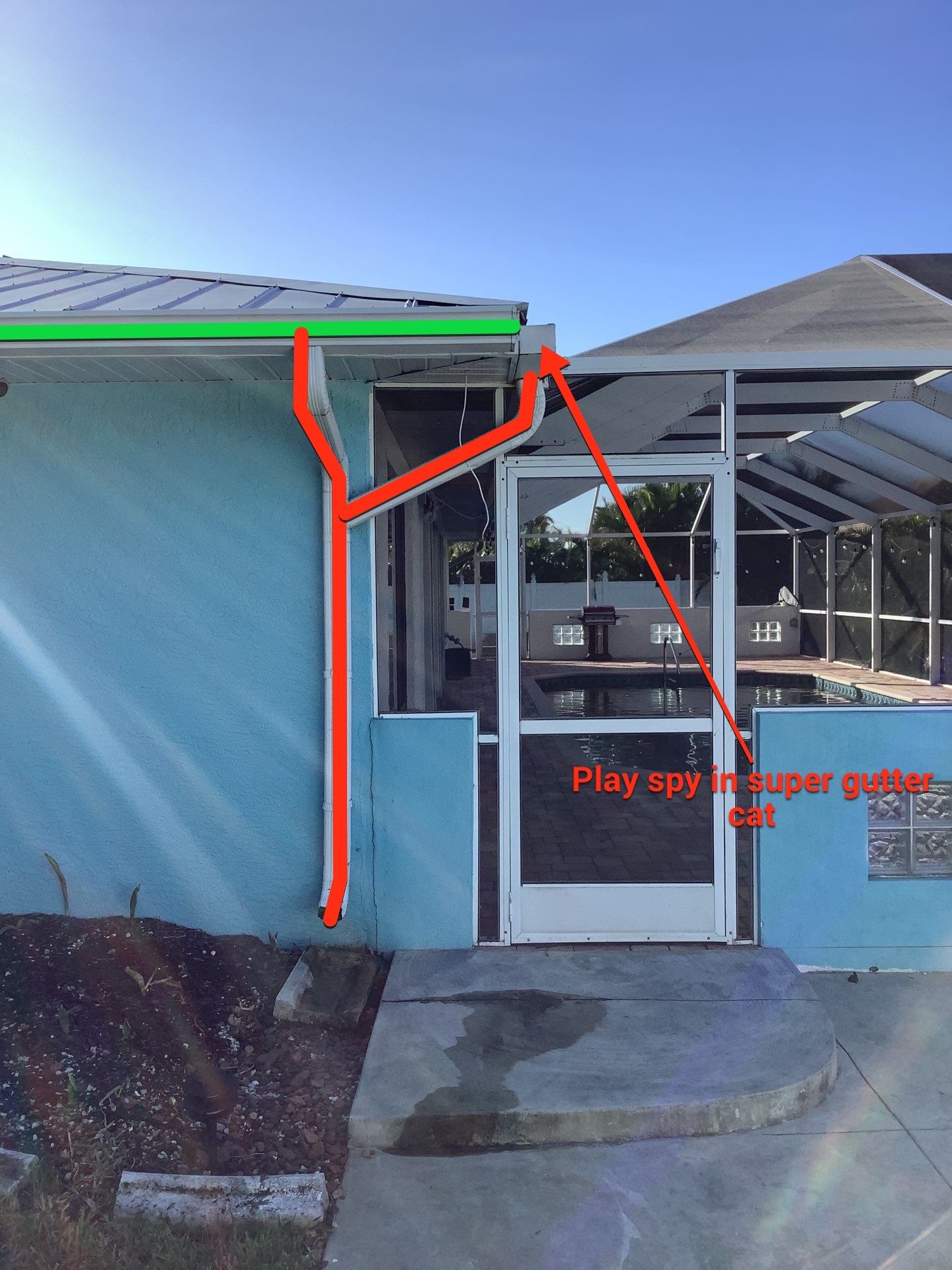 Residential Seamless Gutter Upgrade in Cape Coral FL by Gutter Professors