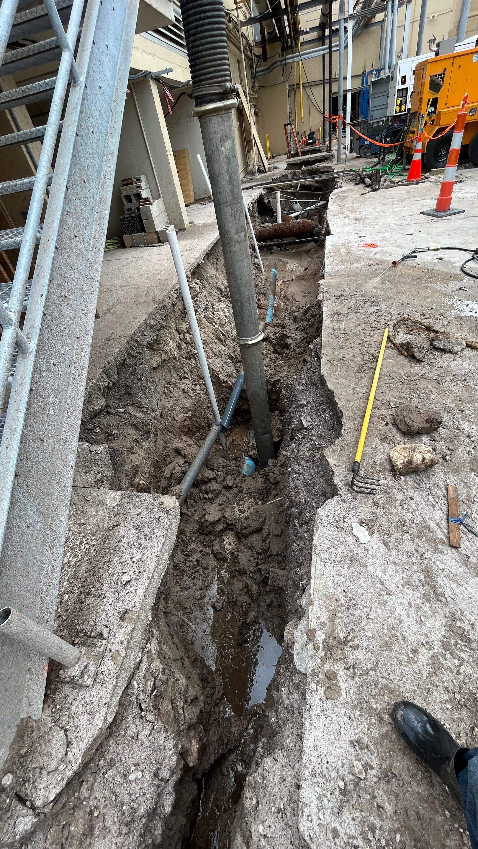 Ritz-Carlton NW Service Area Daylighting by Don Mar, Inc. Storm Water Solutions