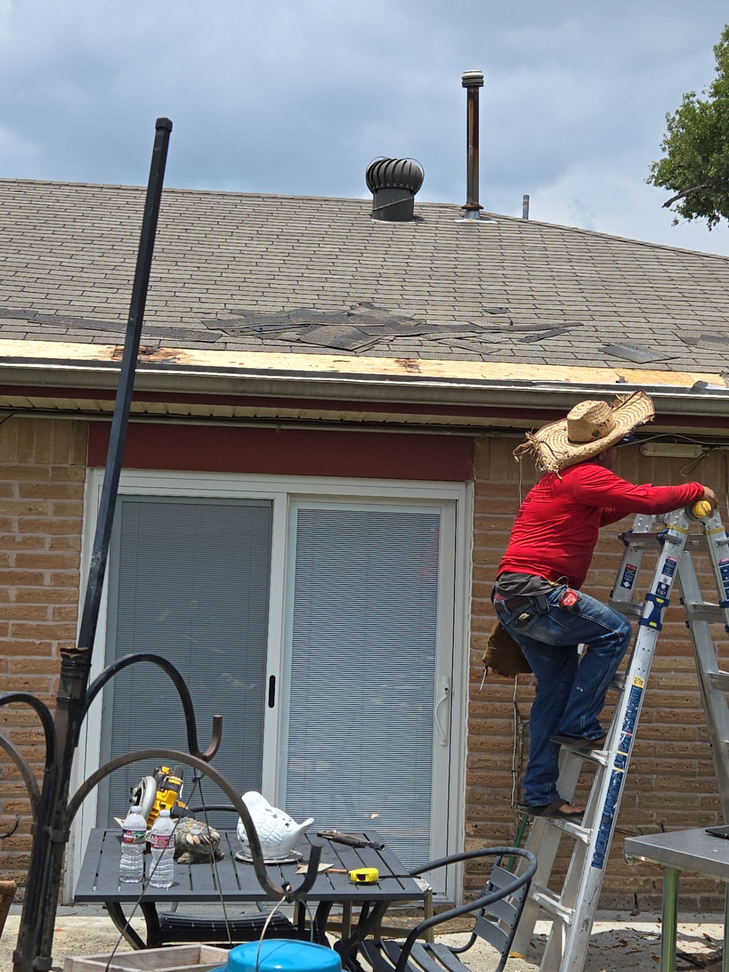 Project in Channelview by storm choice roofing