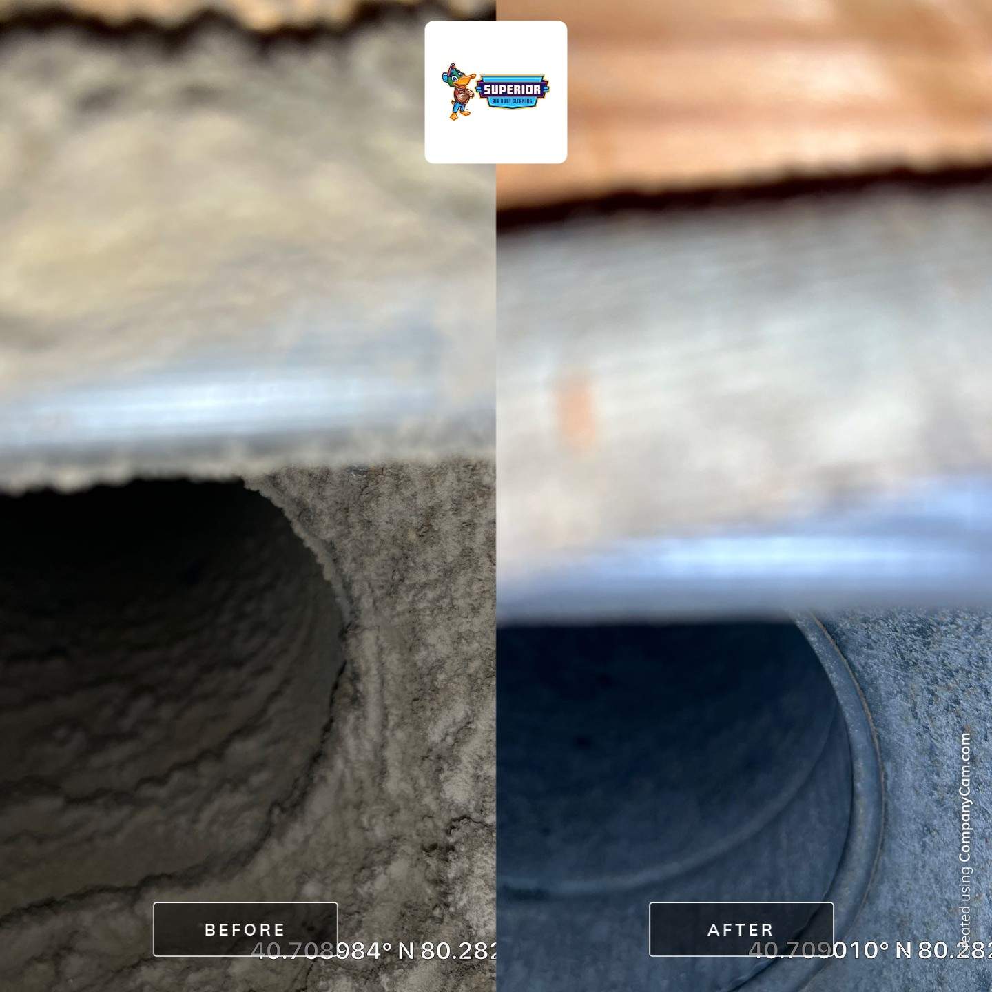 Air Duct Cleaning With a Vacuum Truck in Rochester, PA. by Superior Air Duct Cleaning