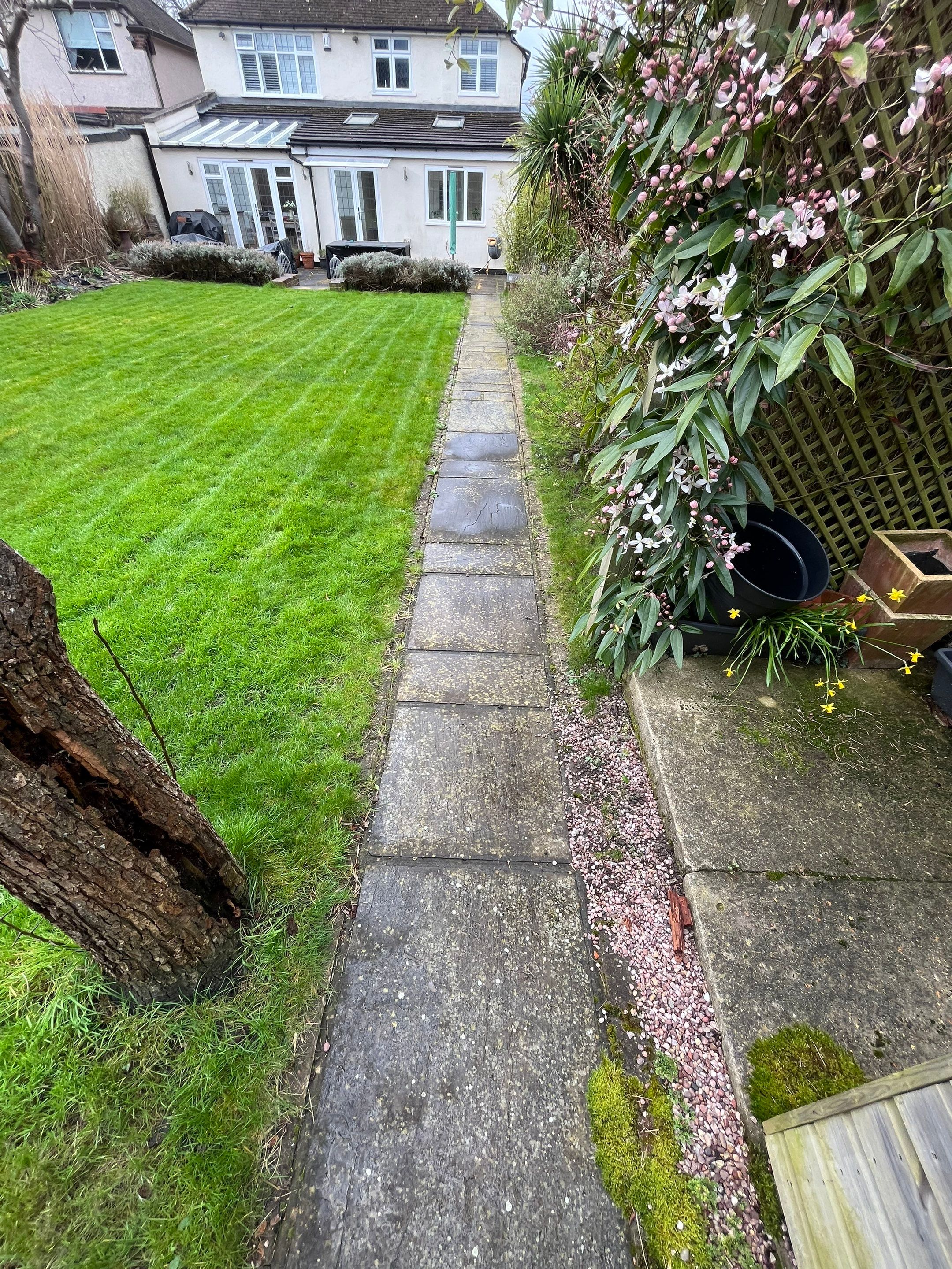 Driveway And Patio Clean using honda 21 ltr/min by Ges Exterior Cleaning ltd