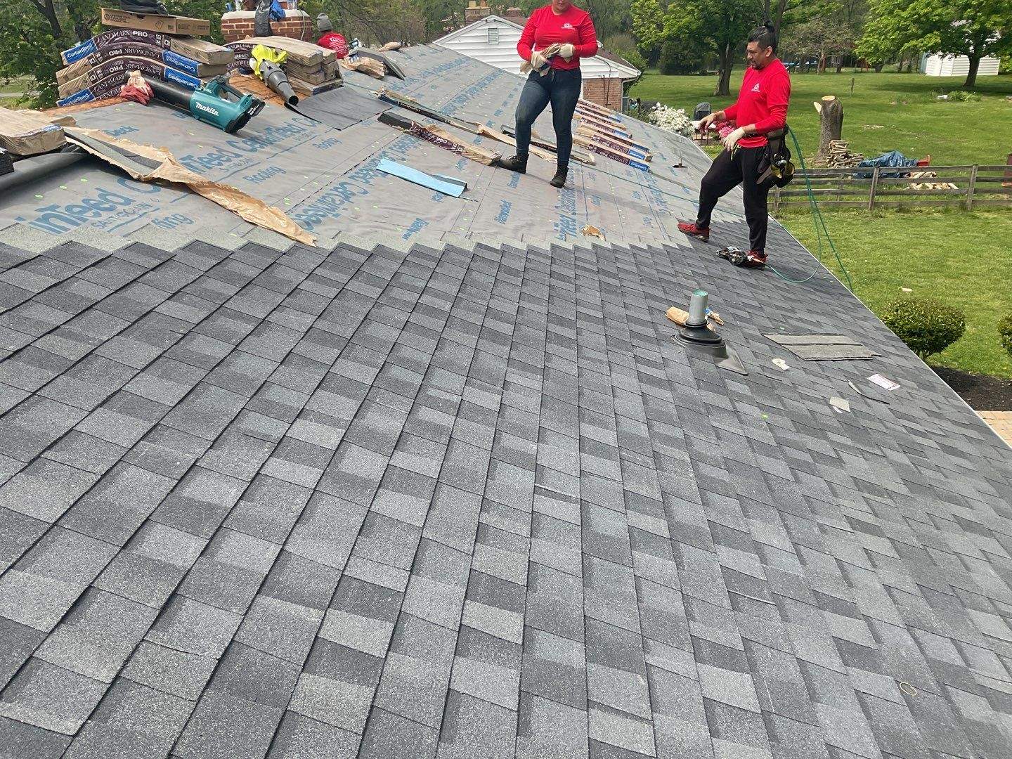 Residential Roofing Installation using CertainTeed Shingles by Alpha Design Services