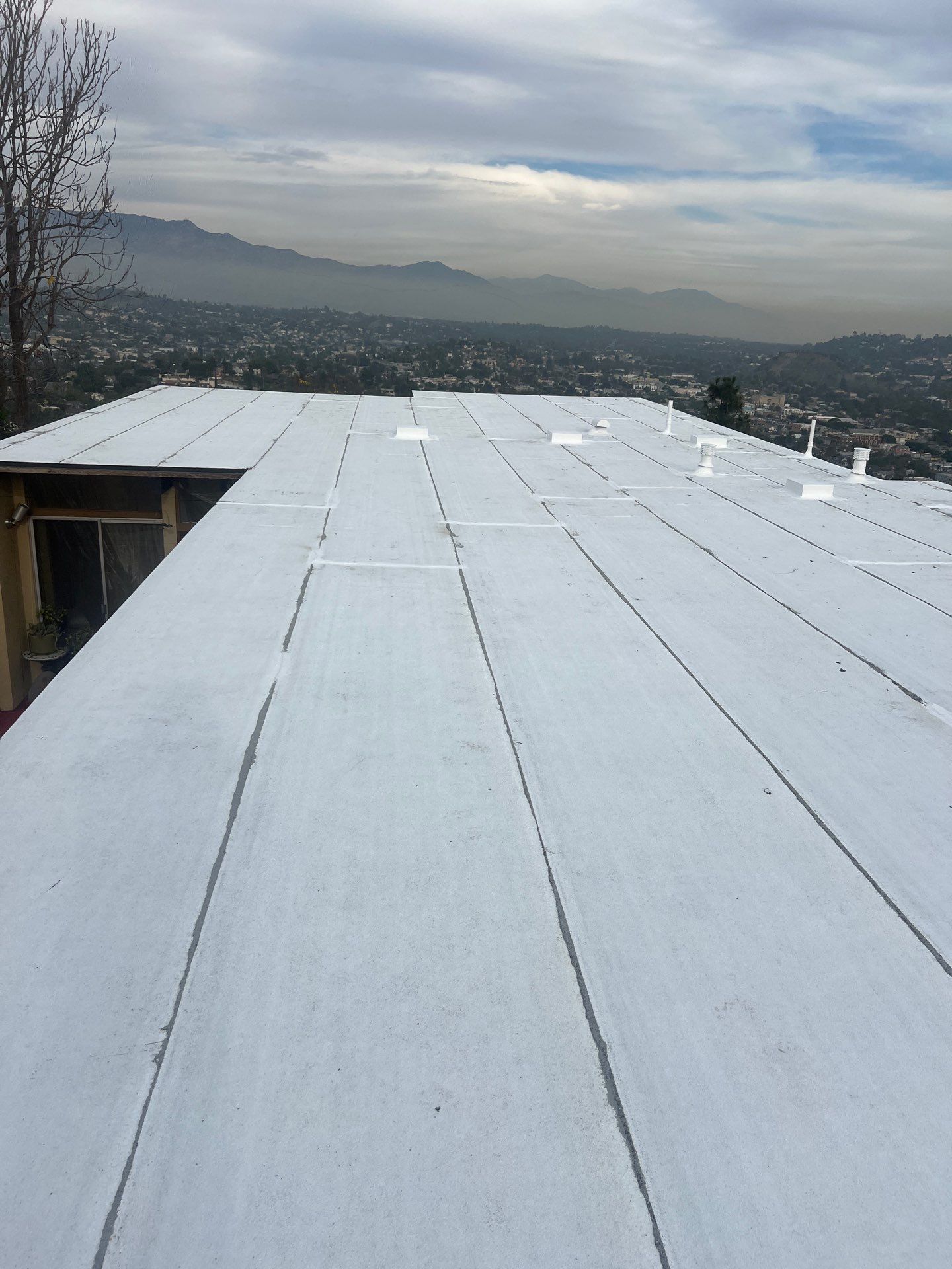 Residential reroofing project in Eagle Rock by Hull Brothers Roofing