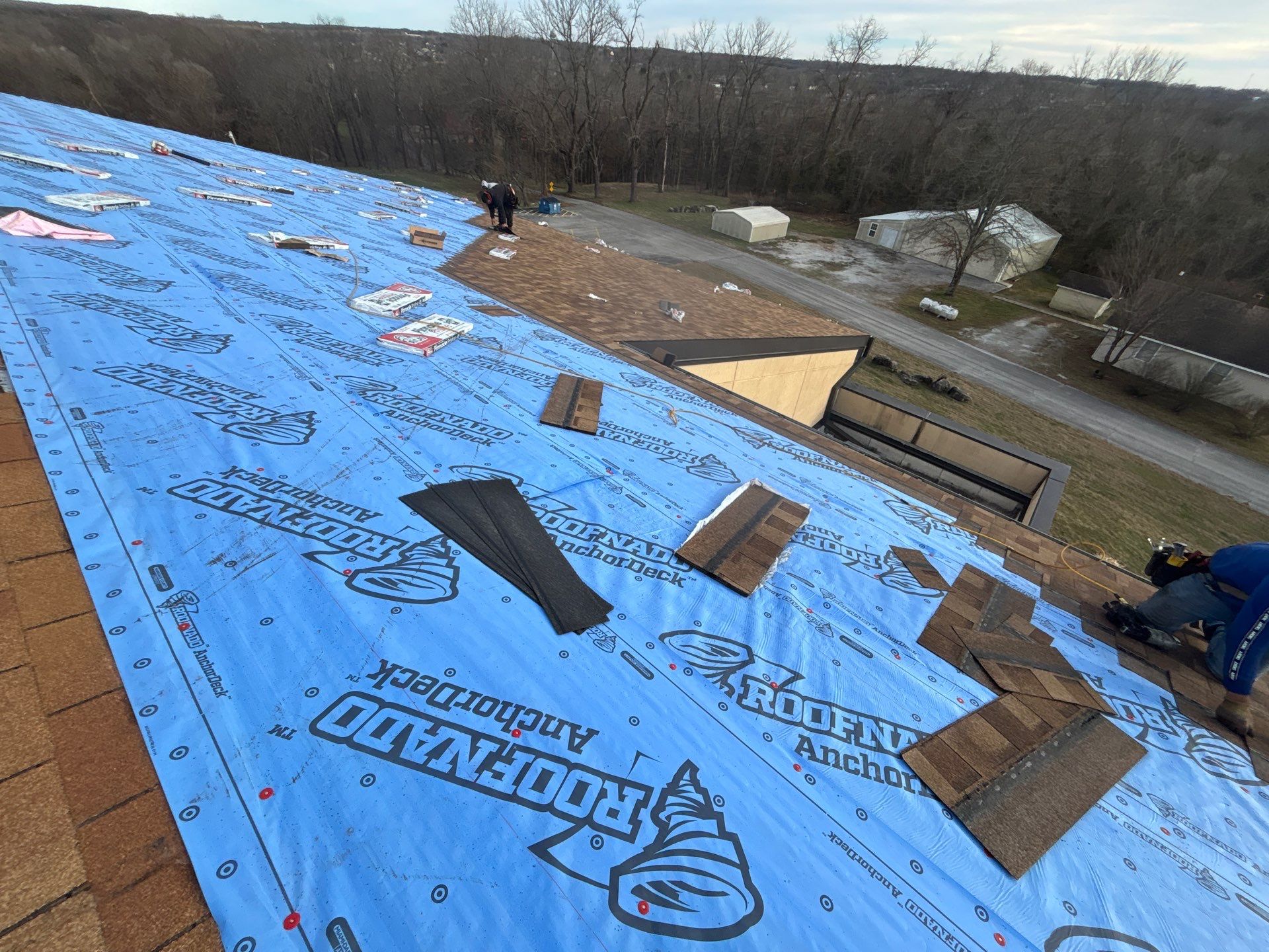 Commercial Multi Structure Roof Install  by Titan Commercial & Residential Roofing 