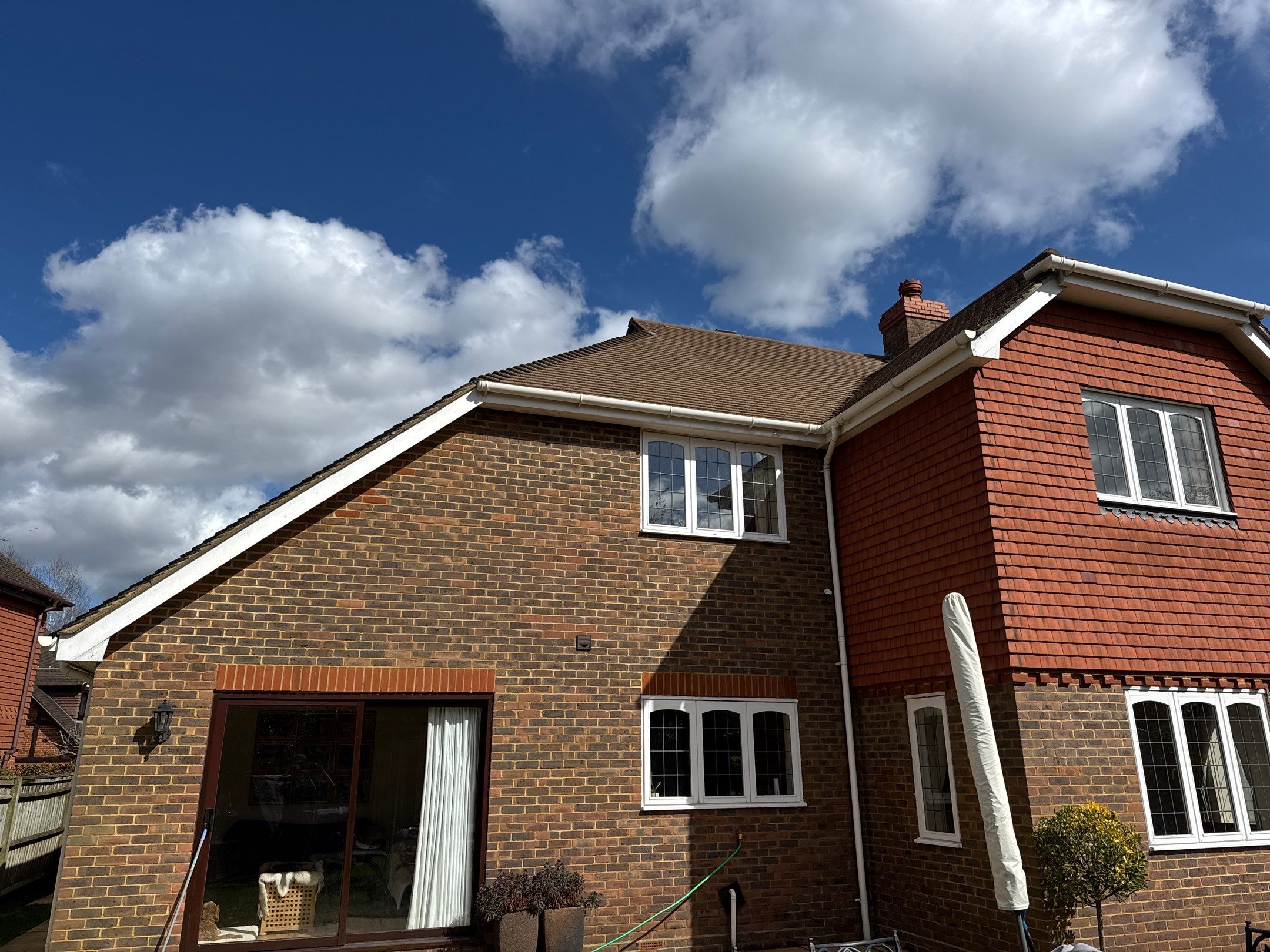 Roof Clean - Moss Removal - Gutter Clean using Honda 15lpm Low Pressure Washing Machine by Ges Exterior Cleaning ltd
