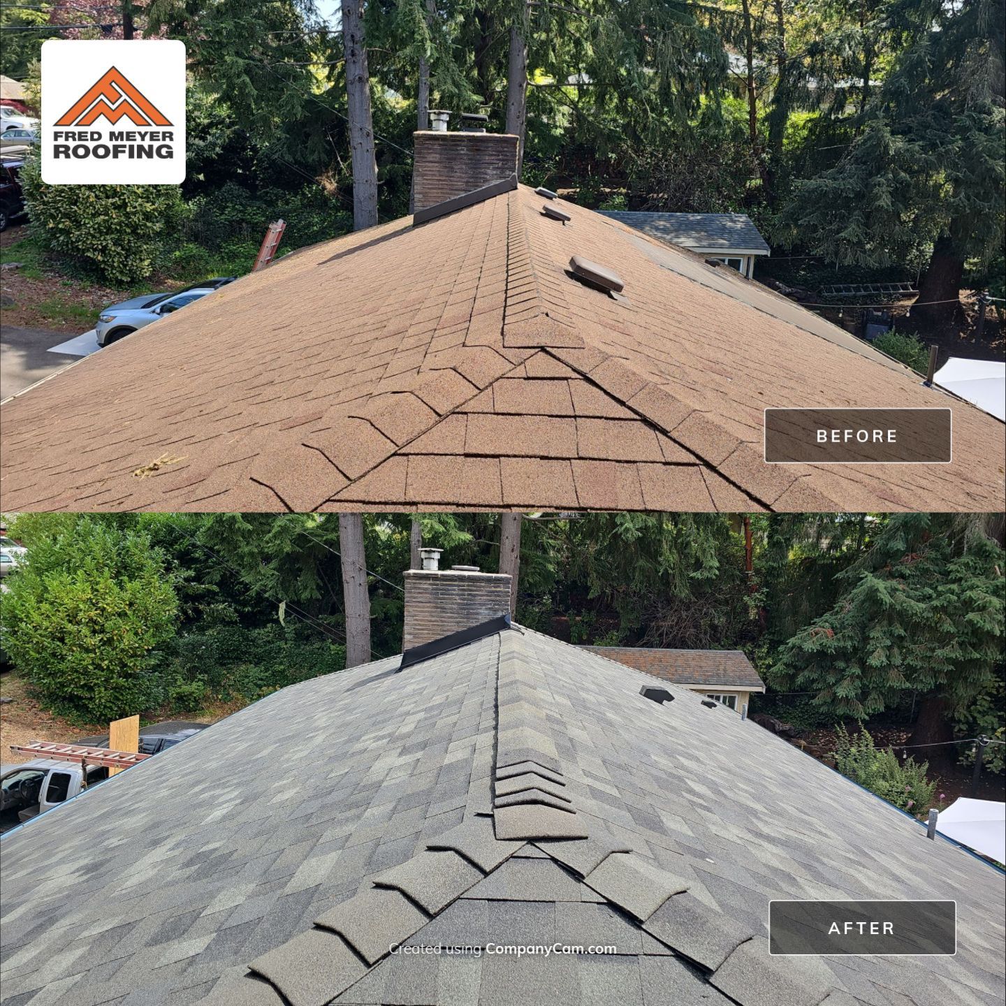 Roofing Project in Burien by Fred Meyer Roofing