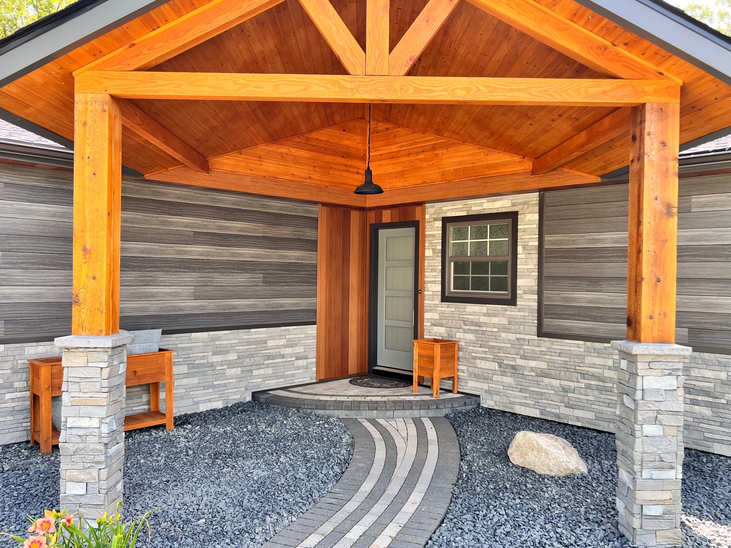 Siding Replacement using Alside Gray Oak by 180 Contractors