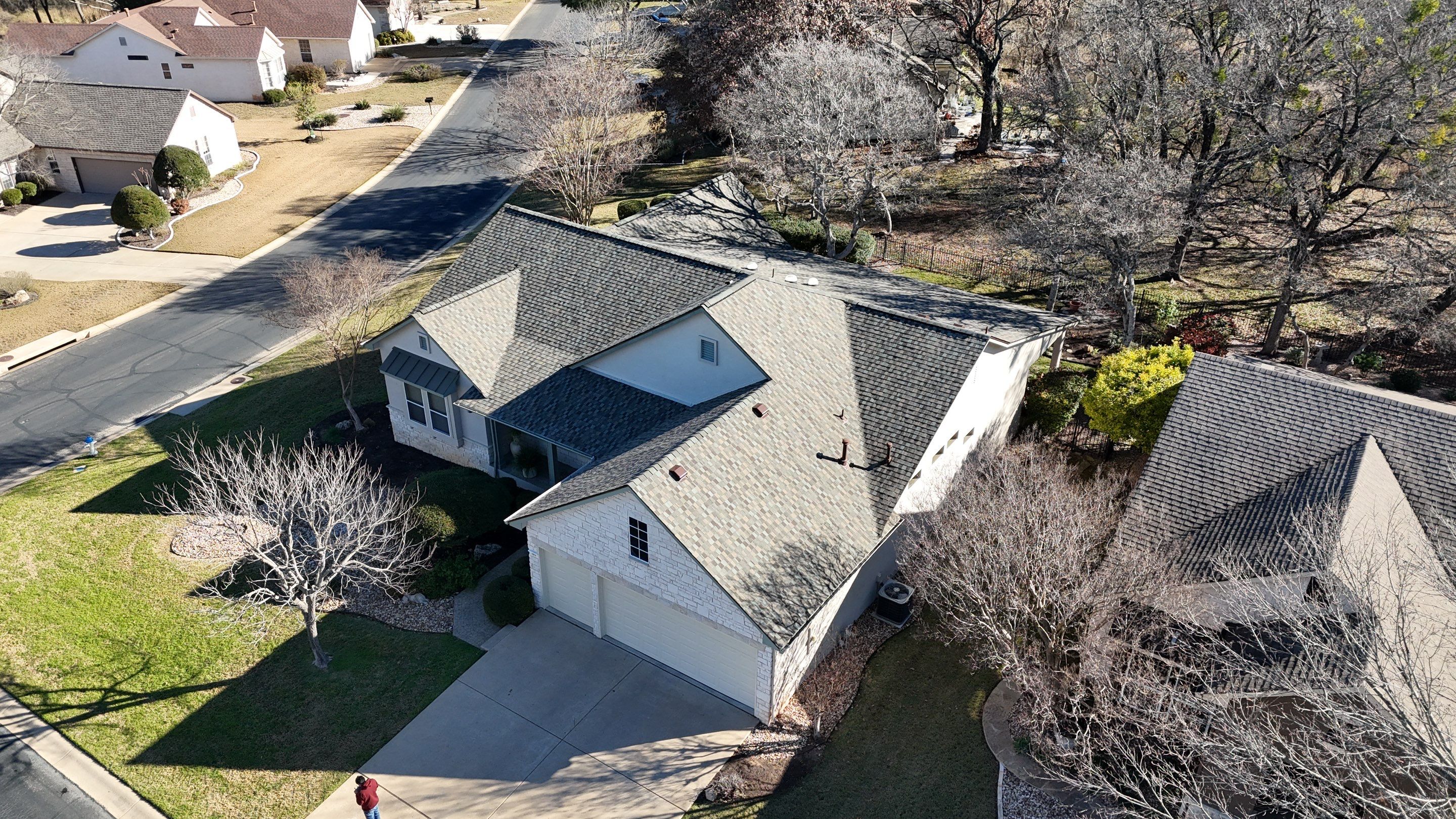 Residential Roof Replacement using GAF - HDZ - Cedar Falls by Action Exteriors Austin