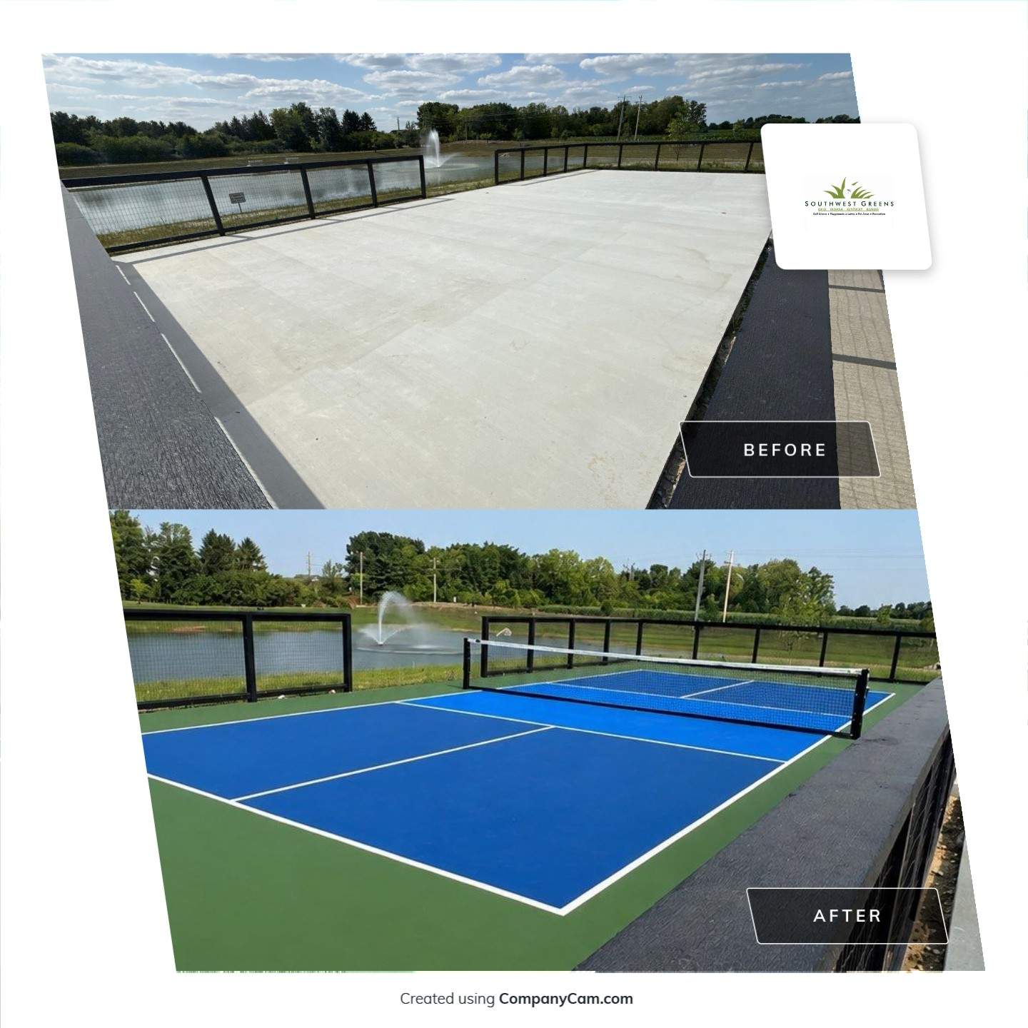 New Community Premium Pickleball Courts McCordsville by Southwest Greens Midwest