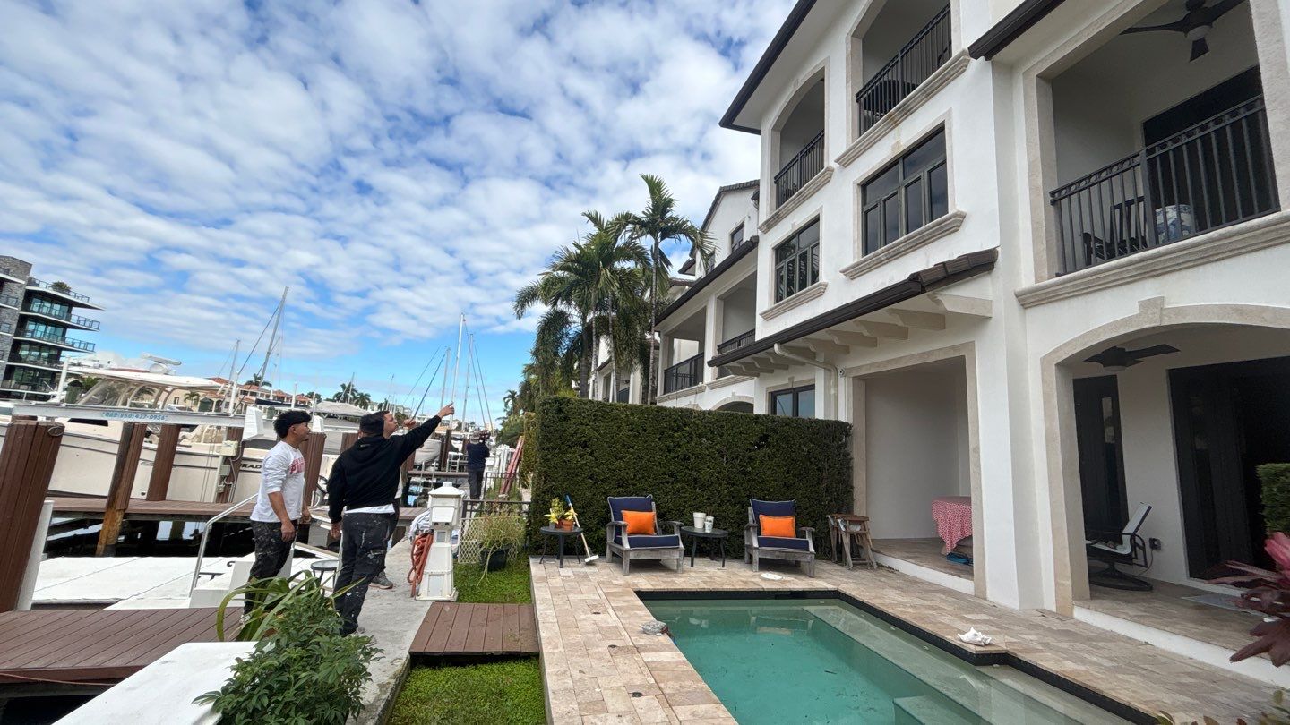 Large Scale Commercial Exterior Isle of Venice Drive, Fort Lauderdale by John “The Greek” Painting