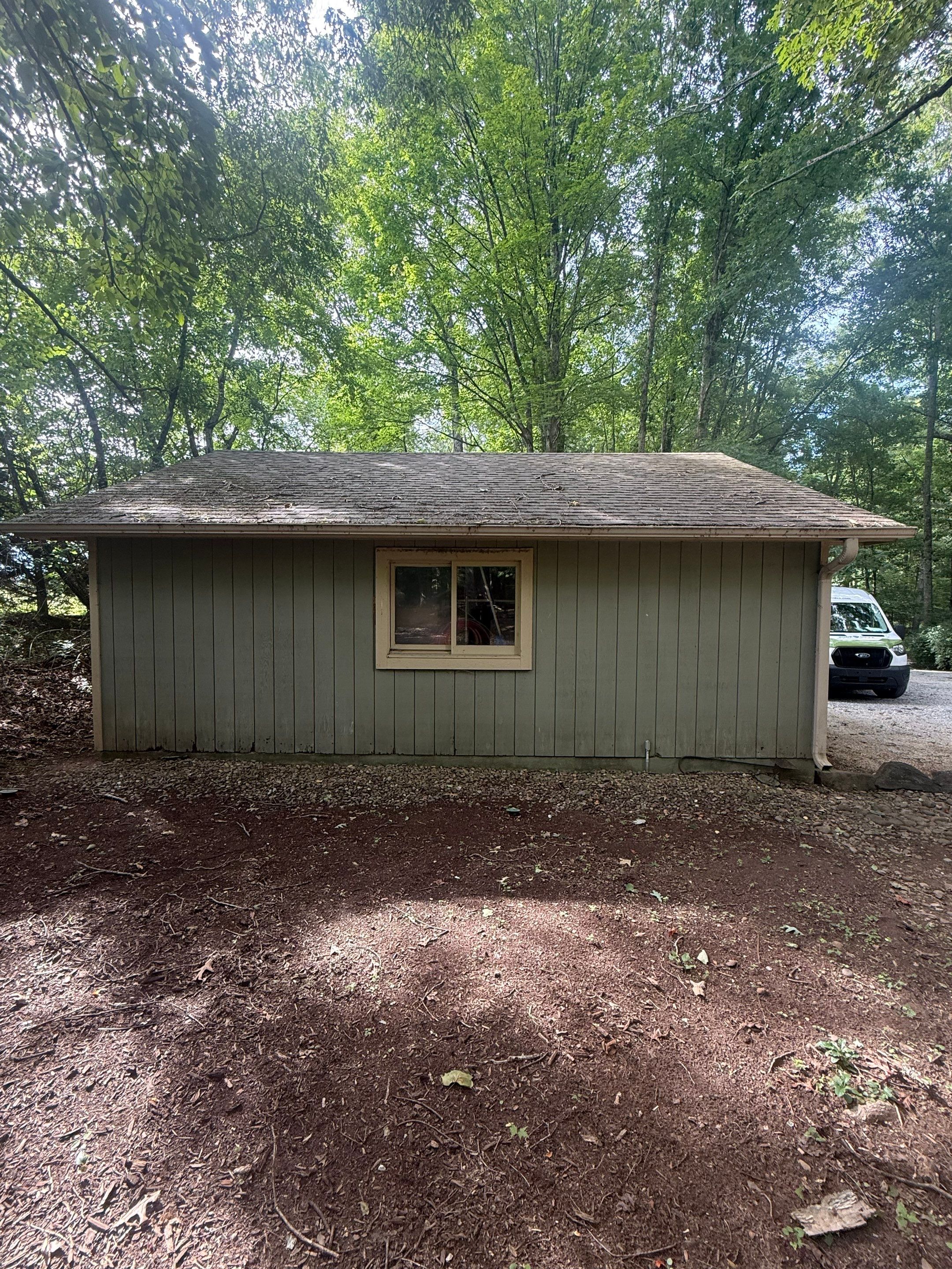 Asphalt Shingle Roof Cleaning and Debris Removal in Mills River by Bright Home Connections