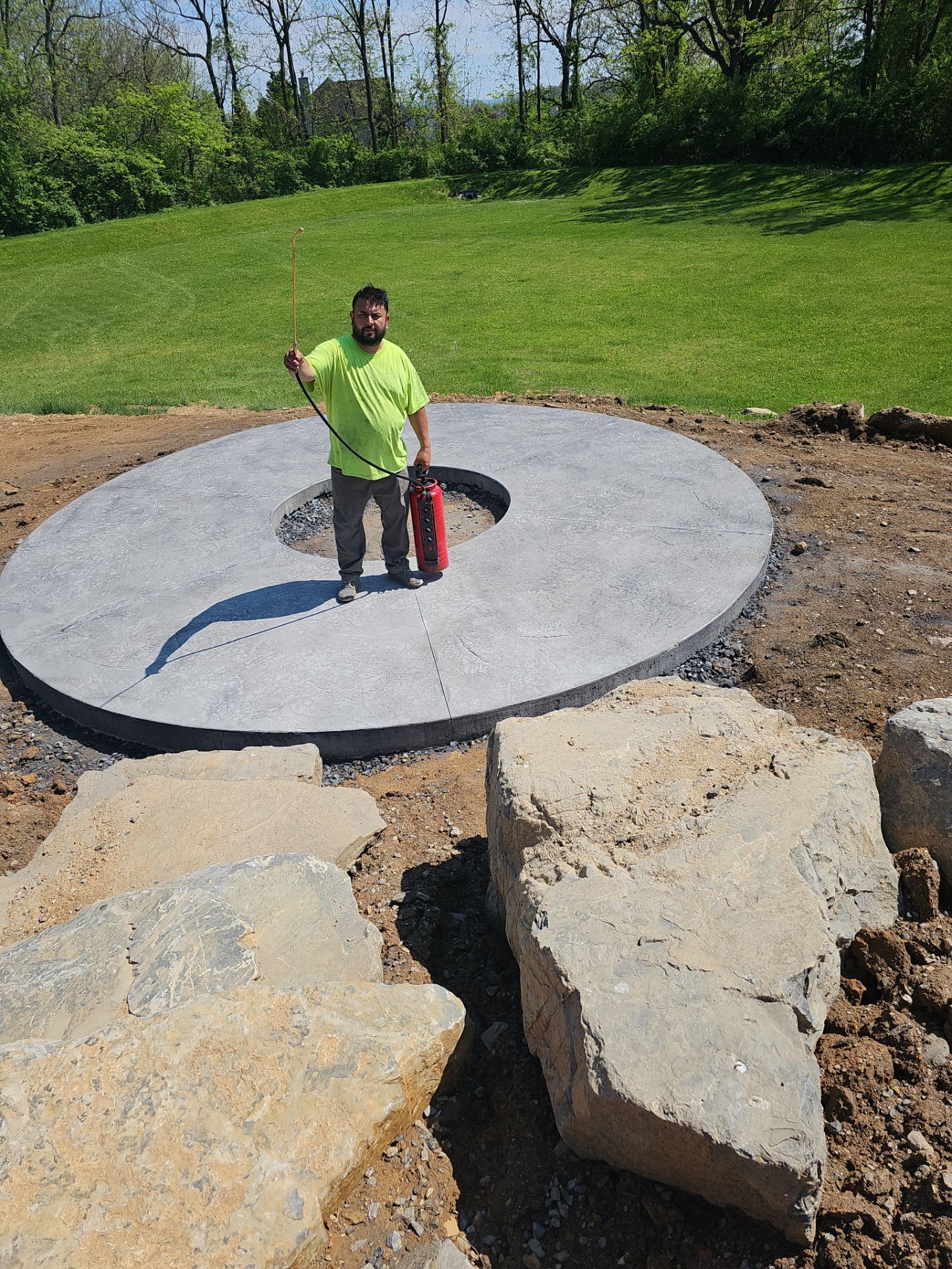 Stamped Pool Deck in Whitehall, PA by Architectural Concrete Design