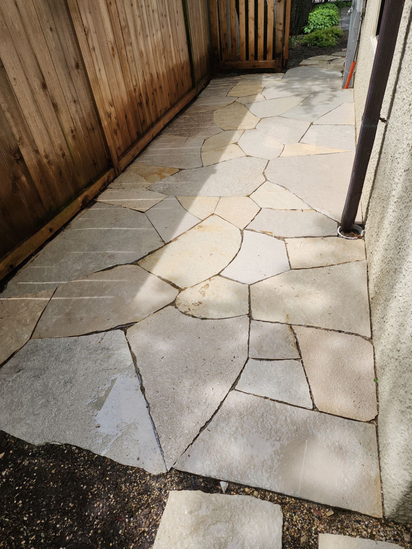 Natural Stone Surface Pressure Washing by Northern Power Washing LLC.