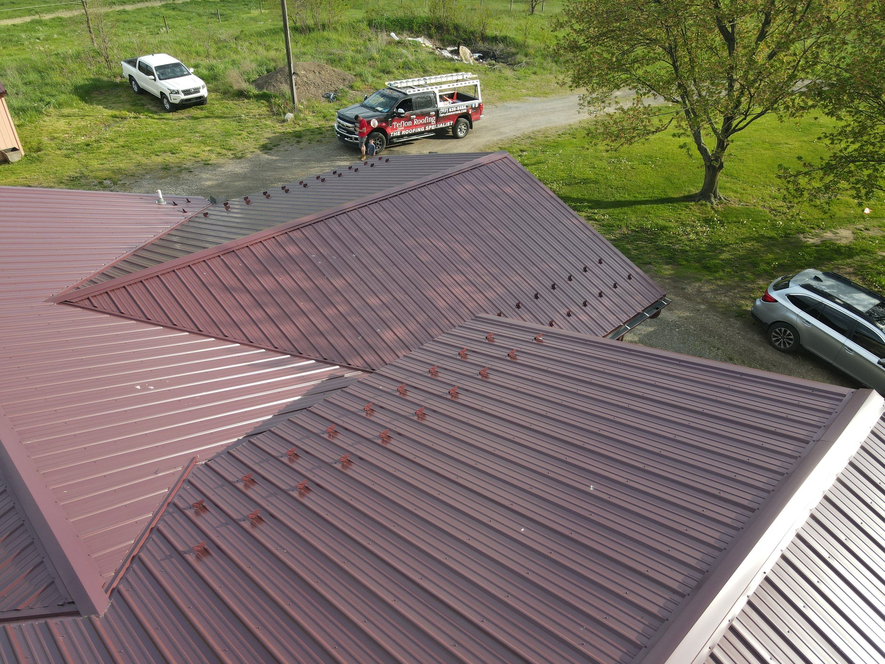 Metal Roof Installation using Everlast Azm panel w/ colourbond process by Teflon Roofing