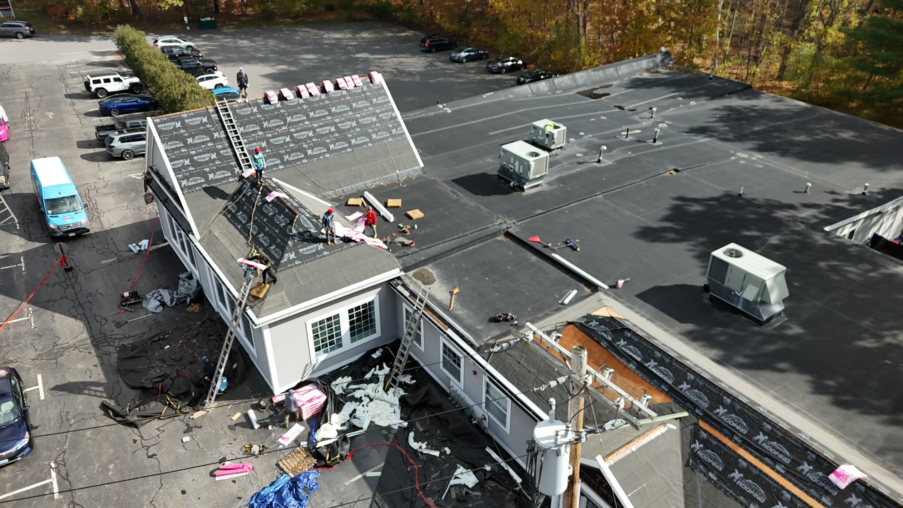Acton EPDM Roof Edge Reconstruction with Tapered Insulation System by Mighty Dog Roofing of Greater Middlesex County