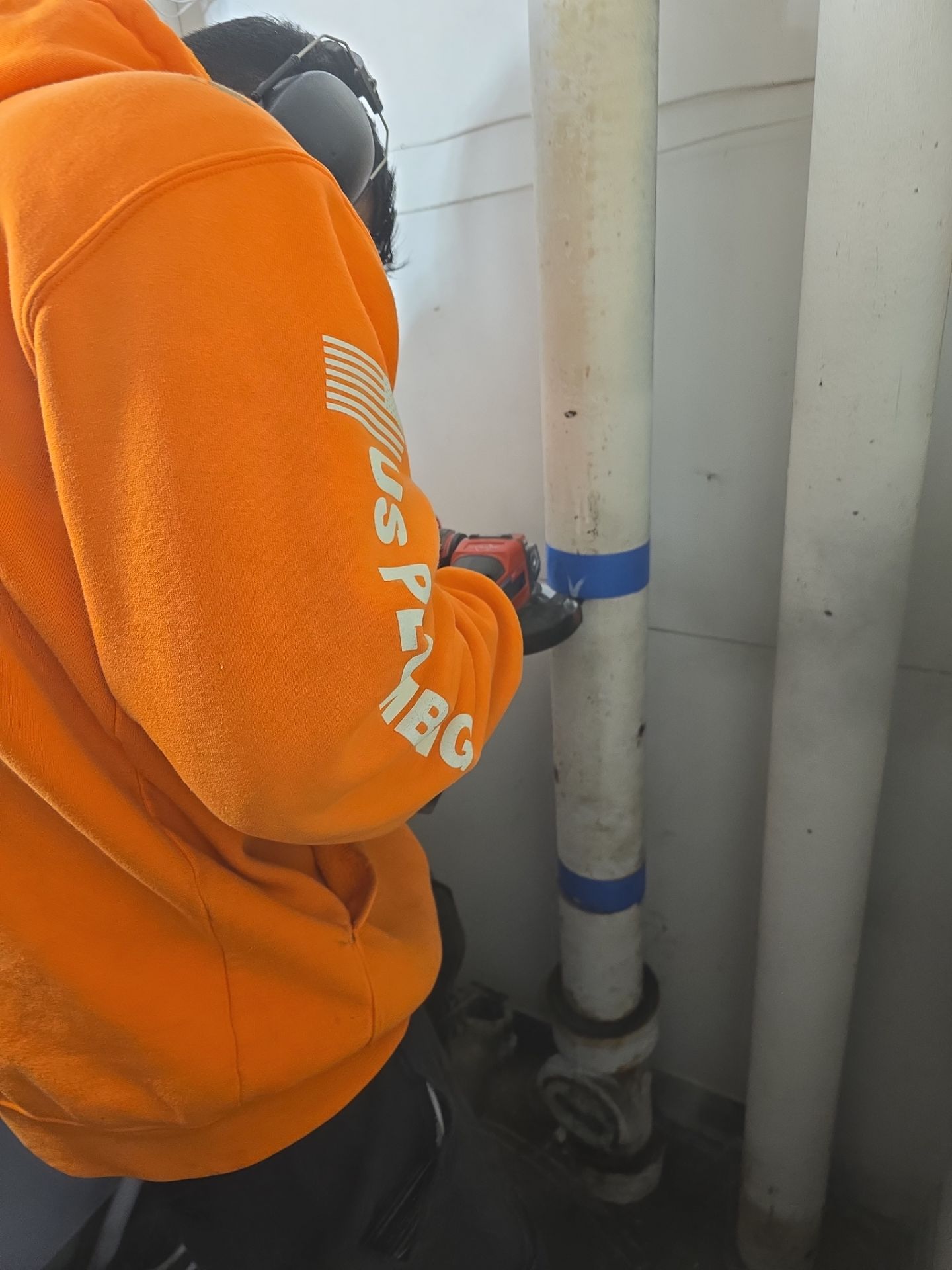Installing New Piping and Tested Water Flow. by Us Plumbing 