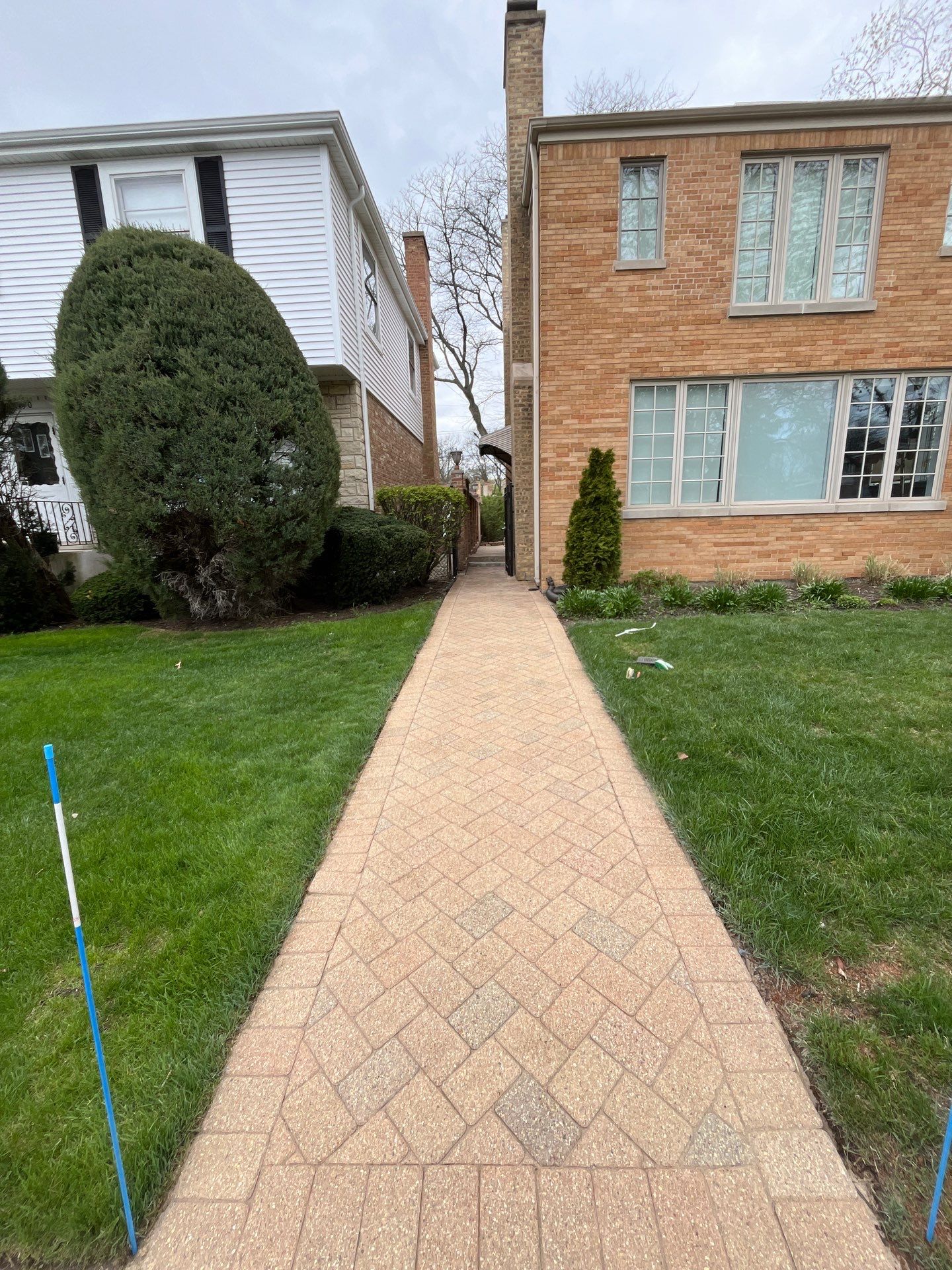 Brick repair, CSS, and stone cleaning by Northern Power Washing LLC.