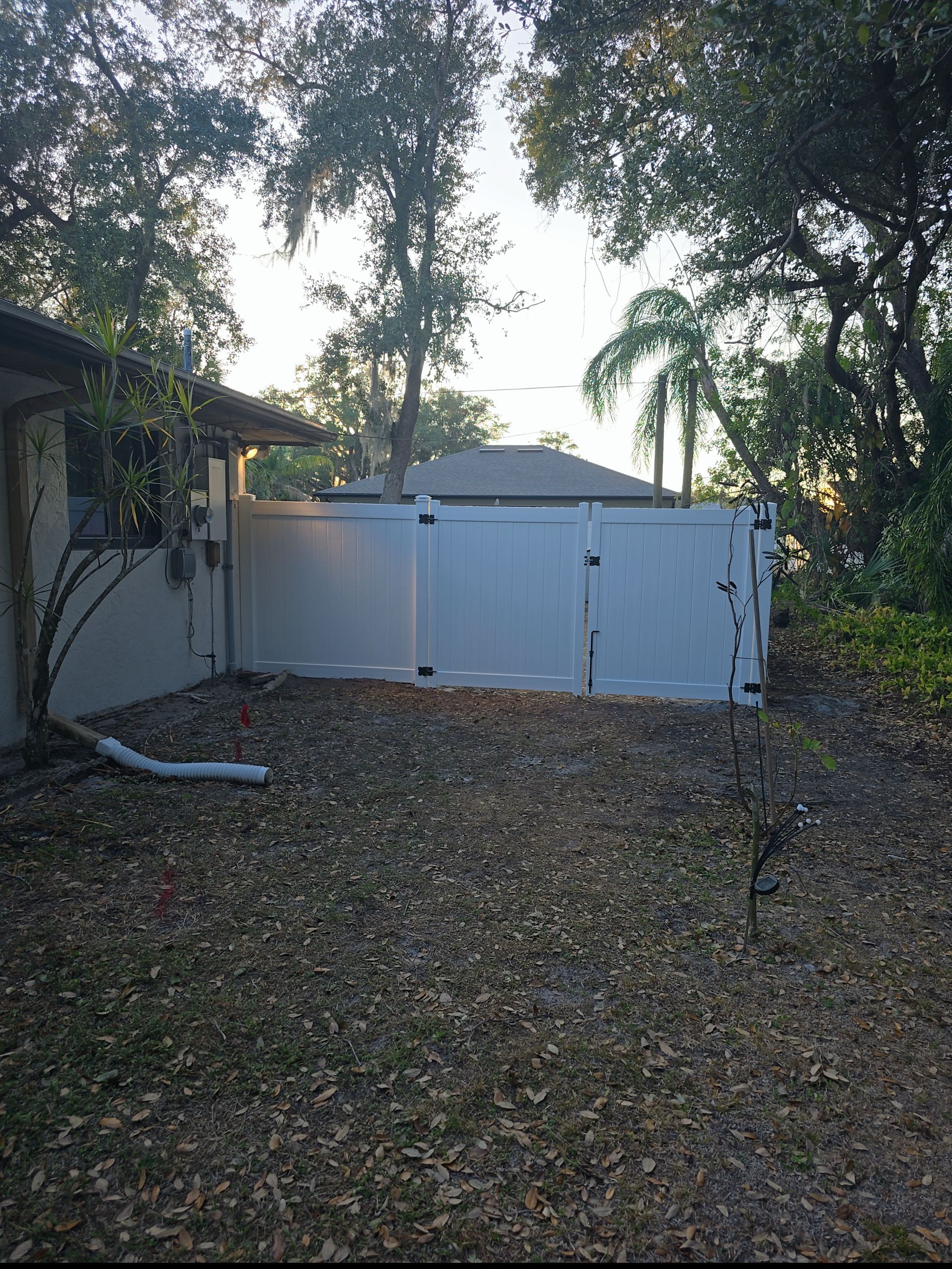White Vinyl Fence in Port Charlotte by True Fence LLC