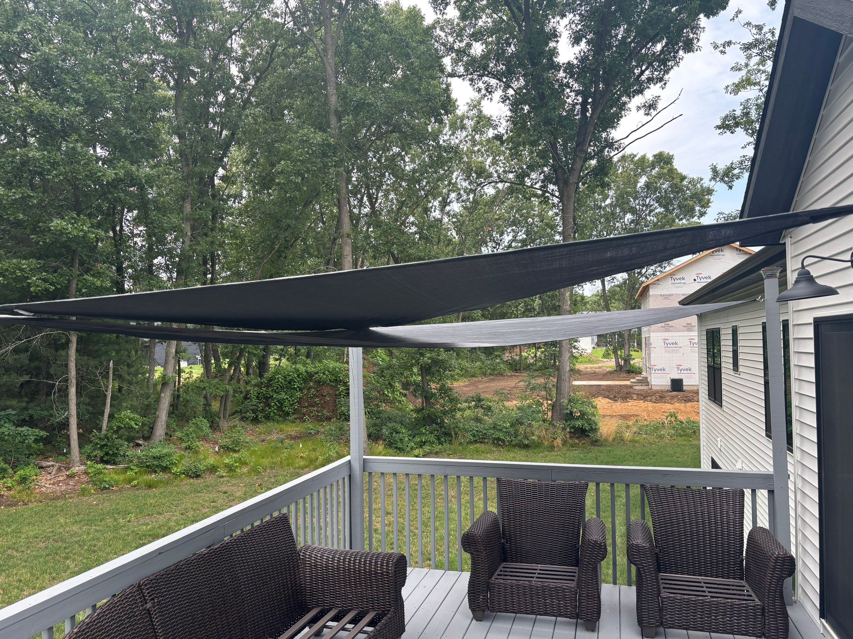 Deck Staining, Repairs & Sunshade Installation by Gordon Painting