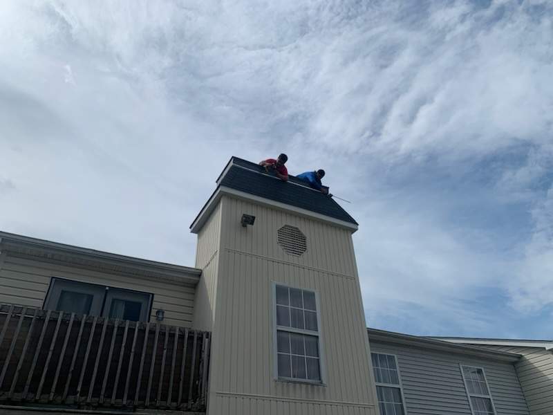 Tower Section EPDM Reconstruction by Level Up Roofing and Restoration Services LLC