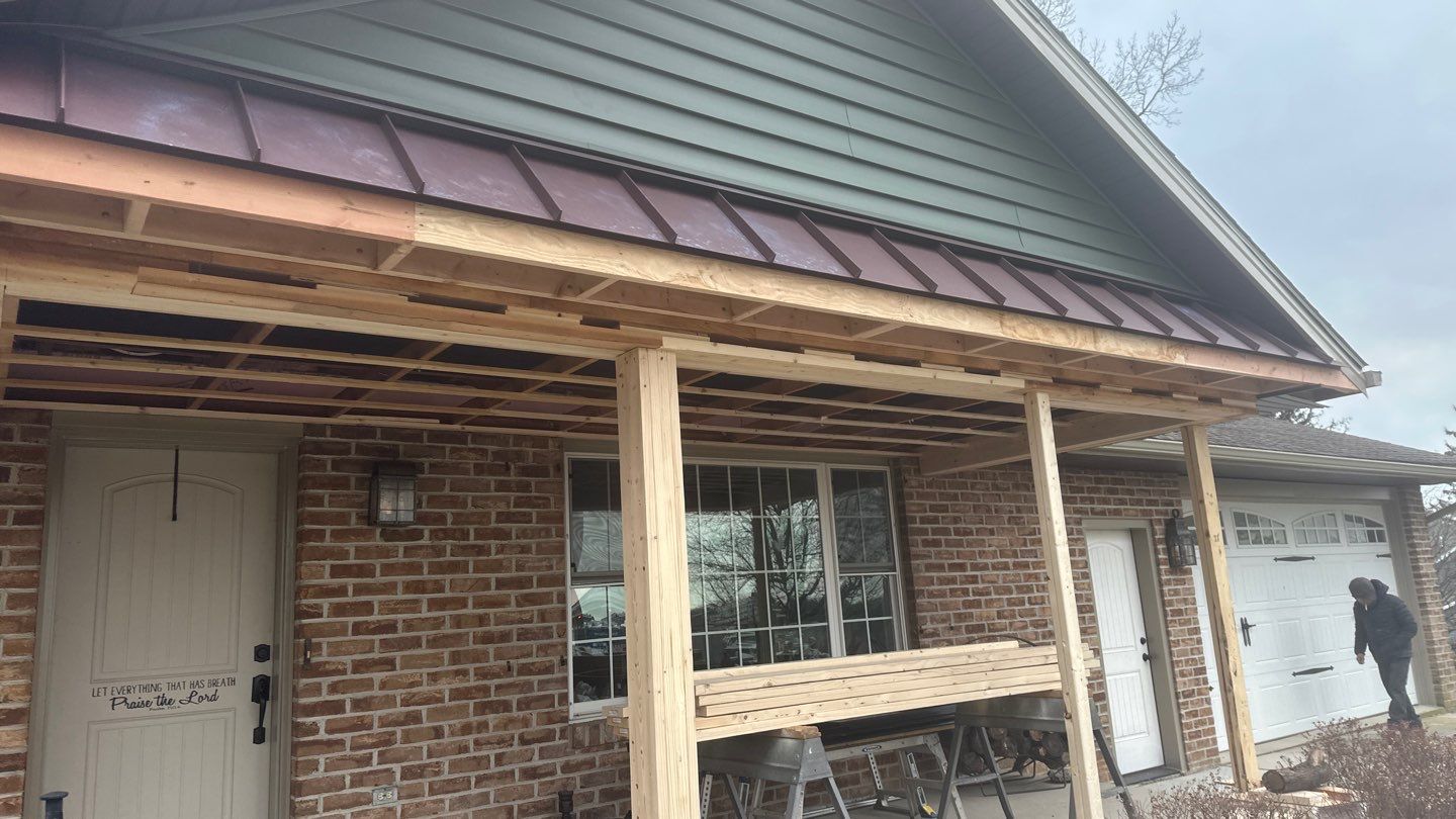 Custom Porch & Exterior Remodel in Hanover, PA | Bealing Roofing & Exteriors by Bealing Roofing & Exteriors