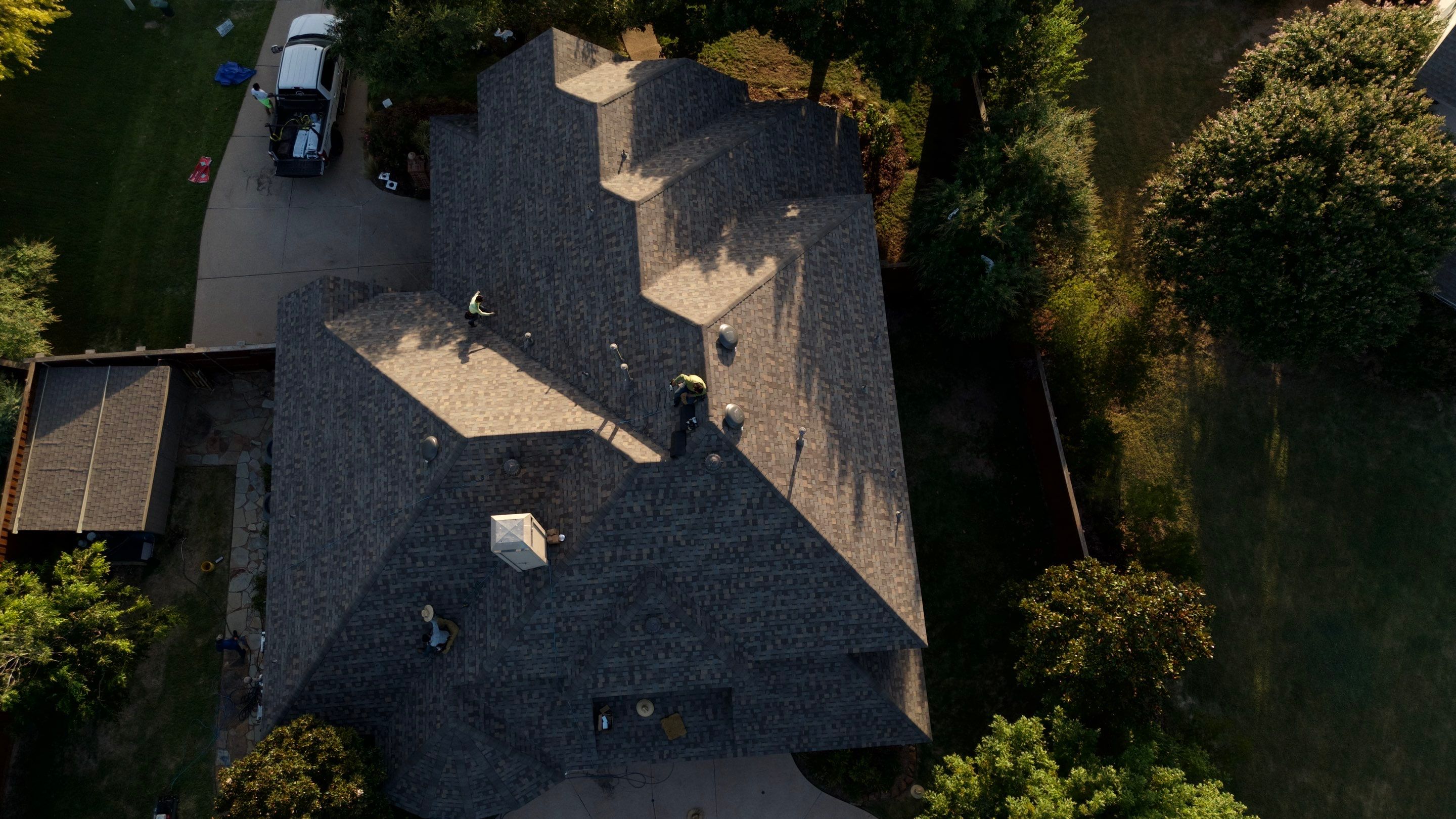 Residential Roof Repair using IKO Dynasty Class 3 Impact Resistant Shingles by Becker Roofing and Exteriors