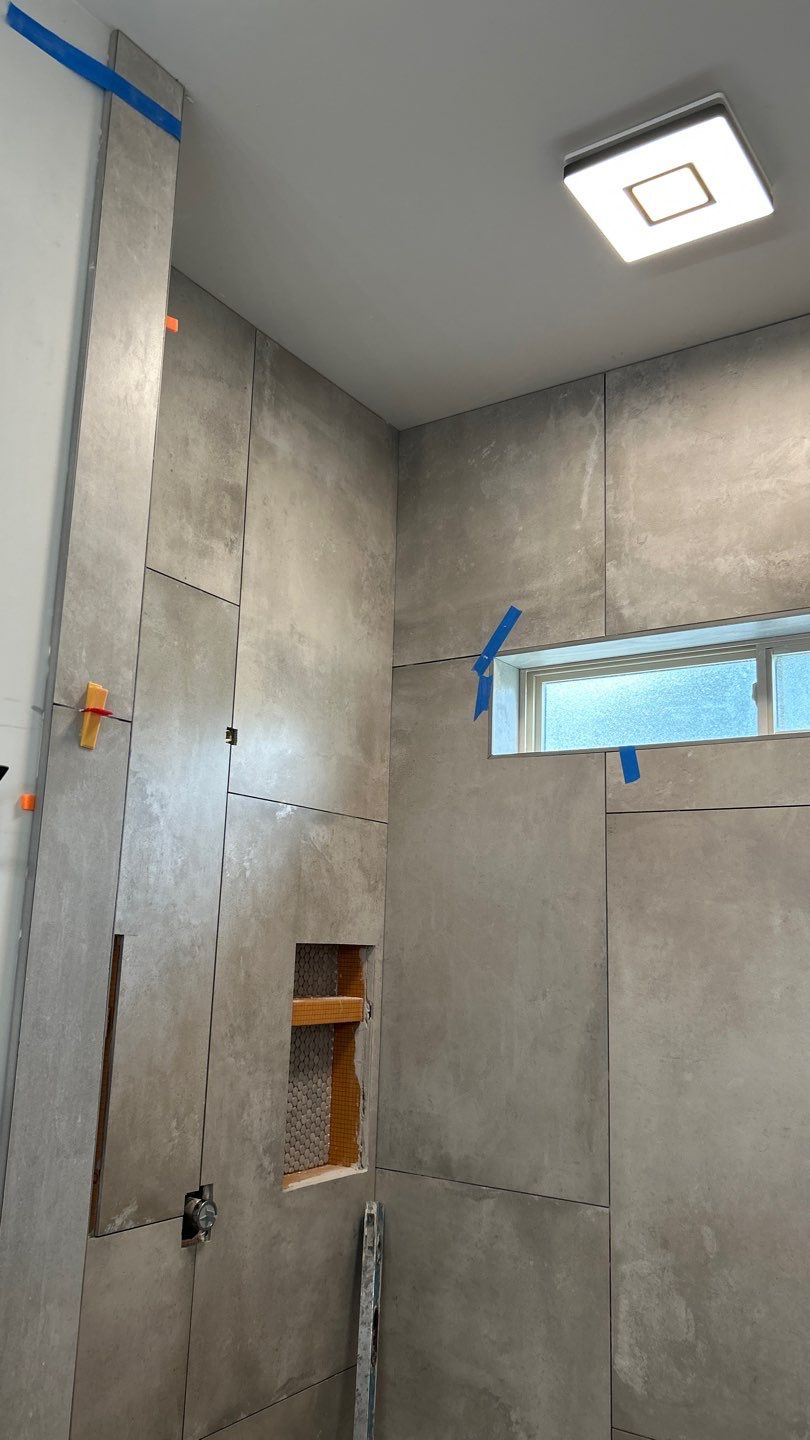 Stunning Tile Shower Installation  by Footprints Floors of Nashville