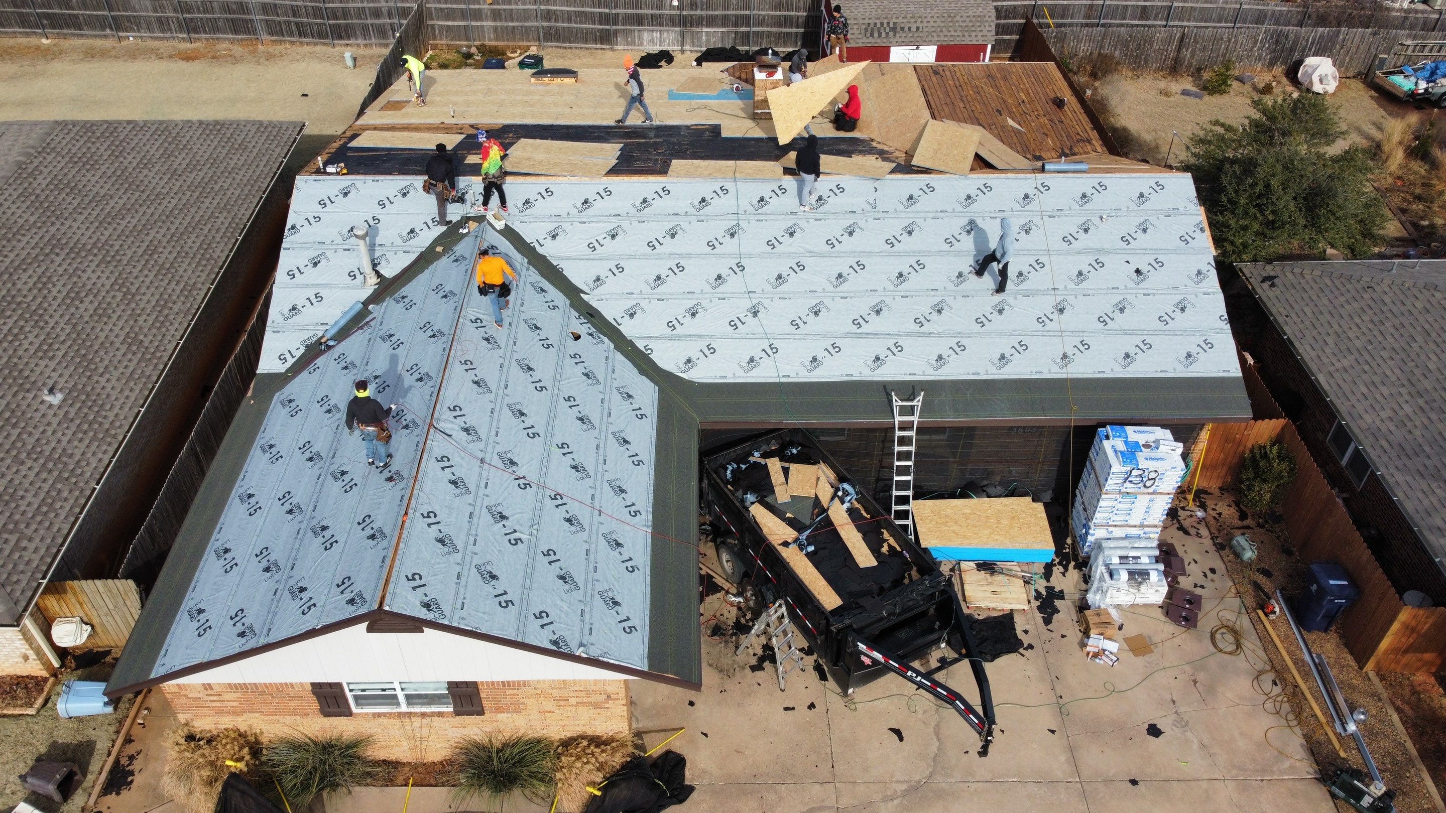 Malarkey Class 3 Antique brown install by Icon Roofing And Construction 